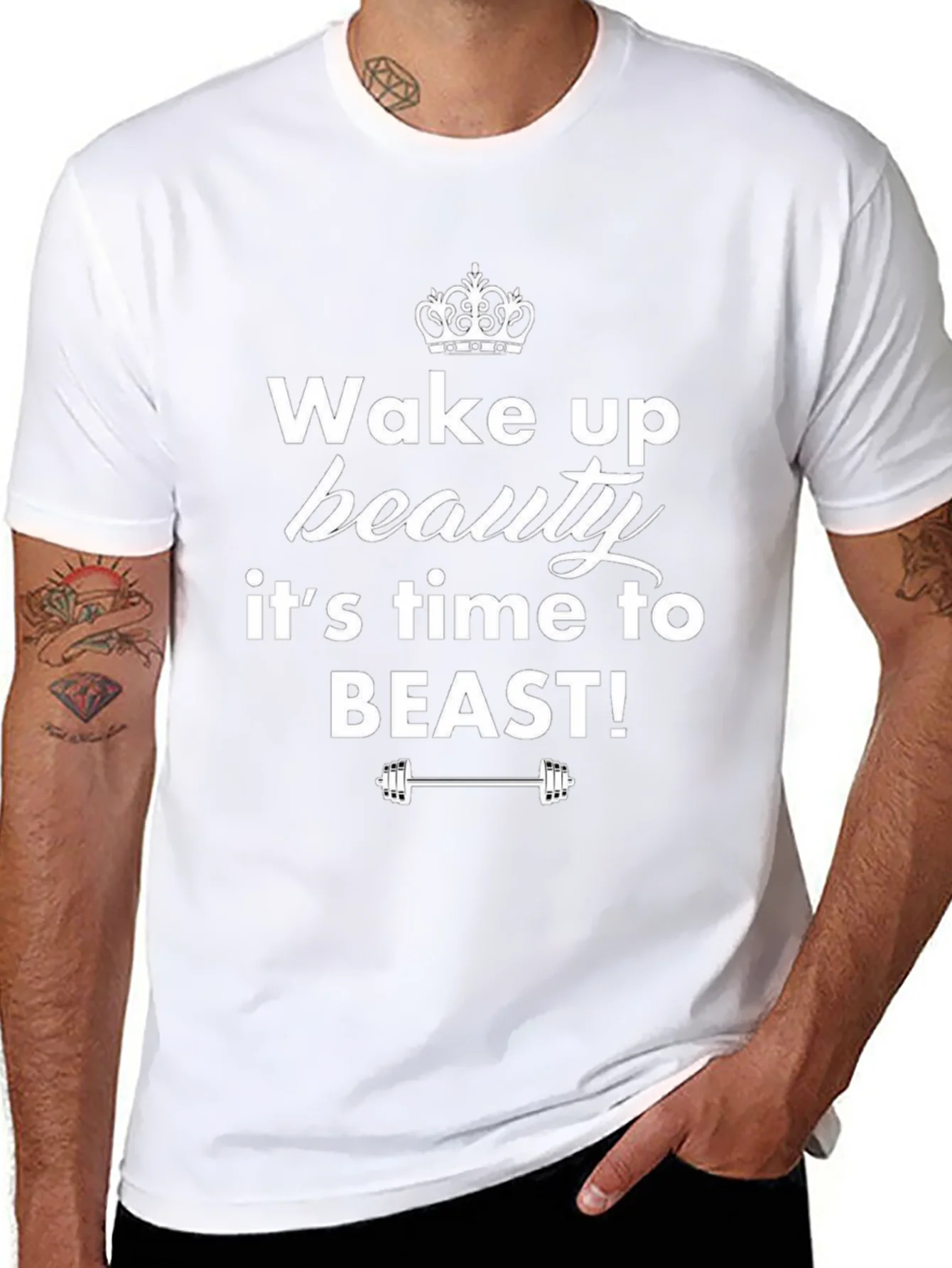 Wake Up Beauty T-Shirt - Fitness Motivation Tee