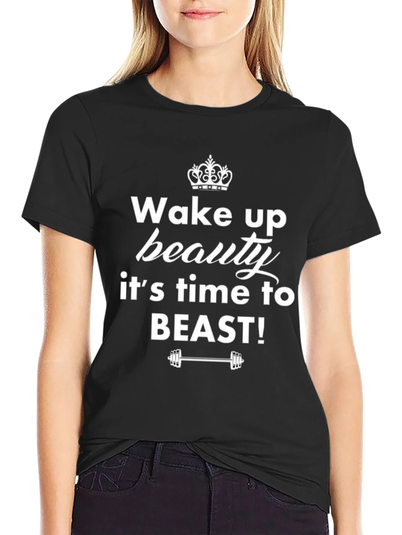 Wake Up Beauty T-Shirt - Fitness Motivation Tee