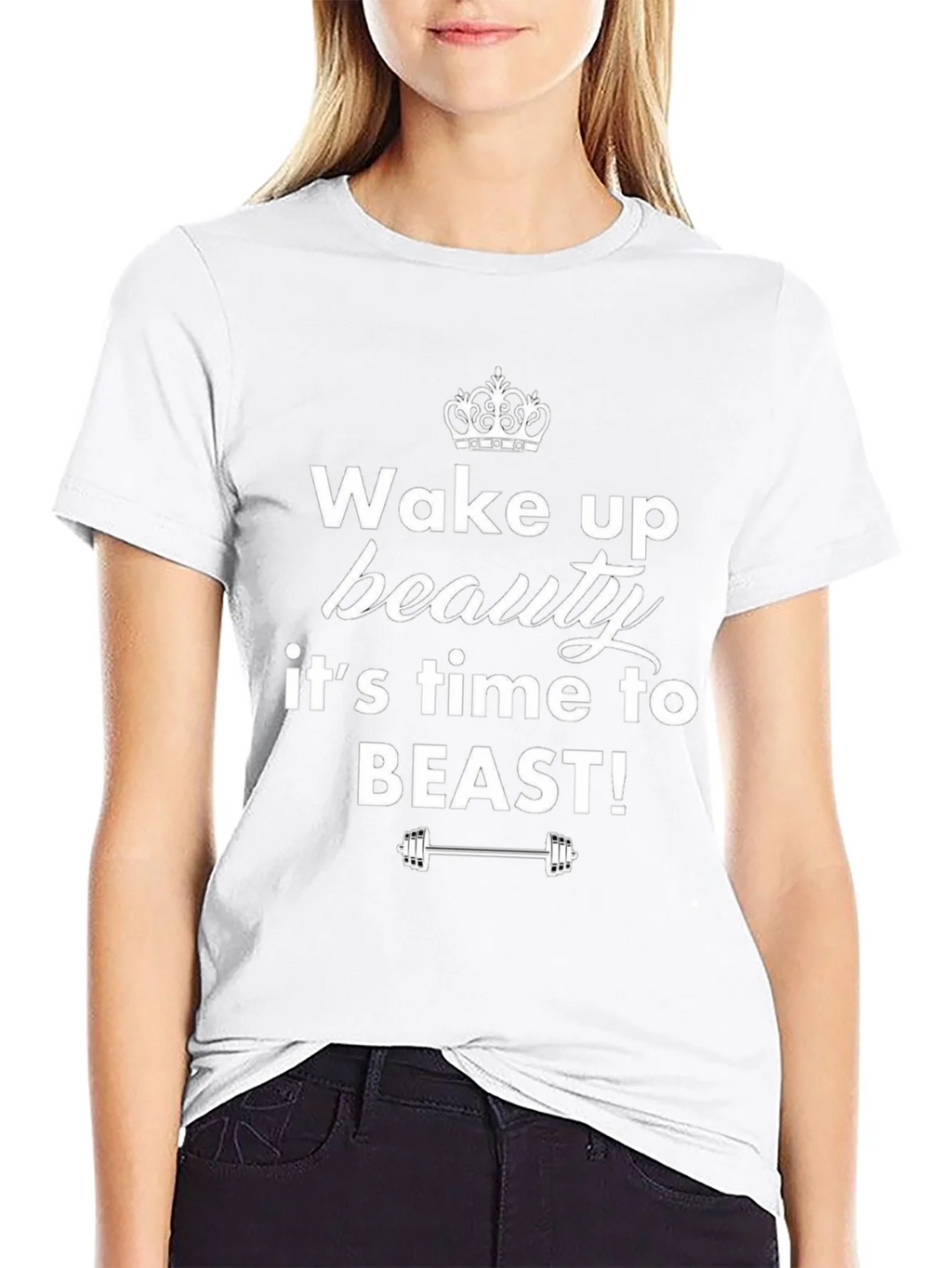 Wake Up Beauty T-Shirt - Fitness Motivation Tee