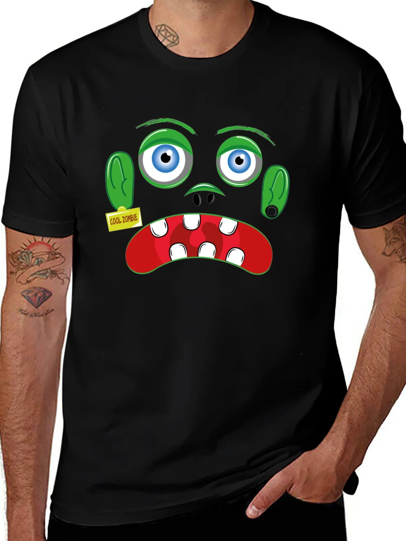 Cool Zombie Graphic T-Shirt - Halloween
