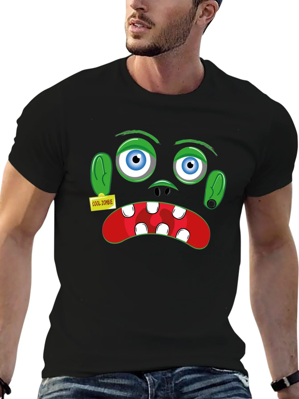 Cool Zombie Graphic T-Shirt - Halloween