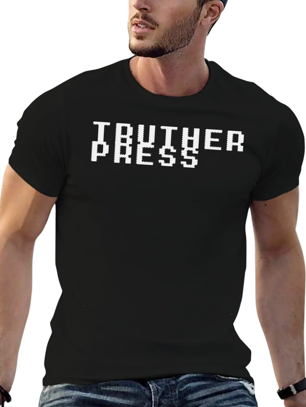 Truther Press Graphic Tee - Bold Pixel Design