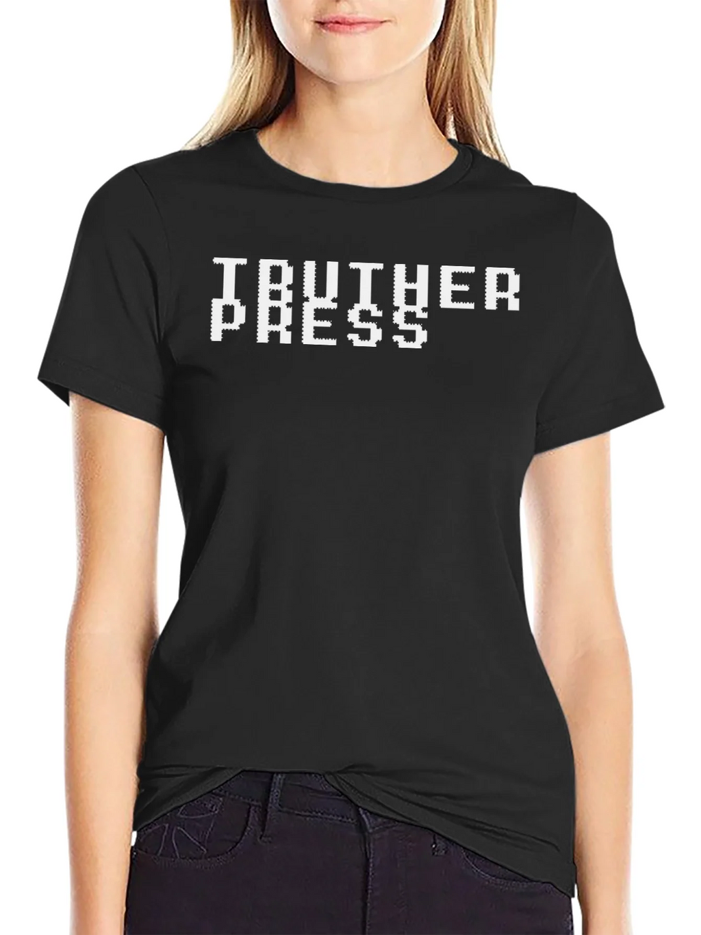 Truther Press Graphic Tee - Bold Pixel Design