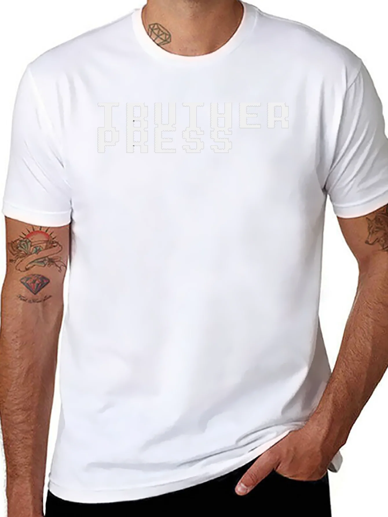 Truther Press Graphic Tee - Bold Pixel Design