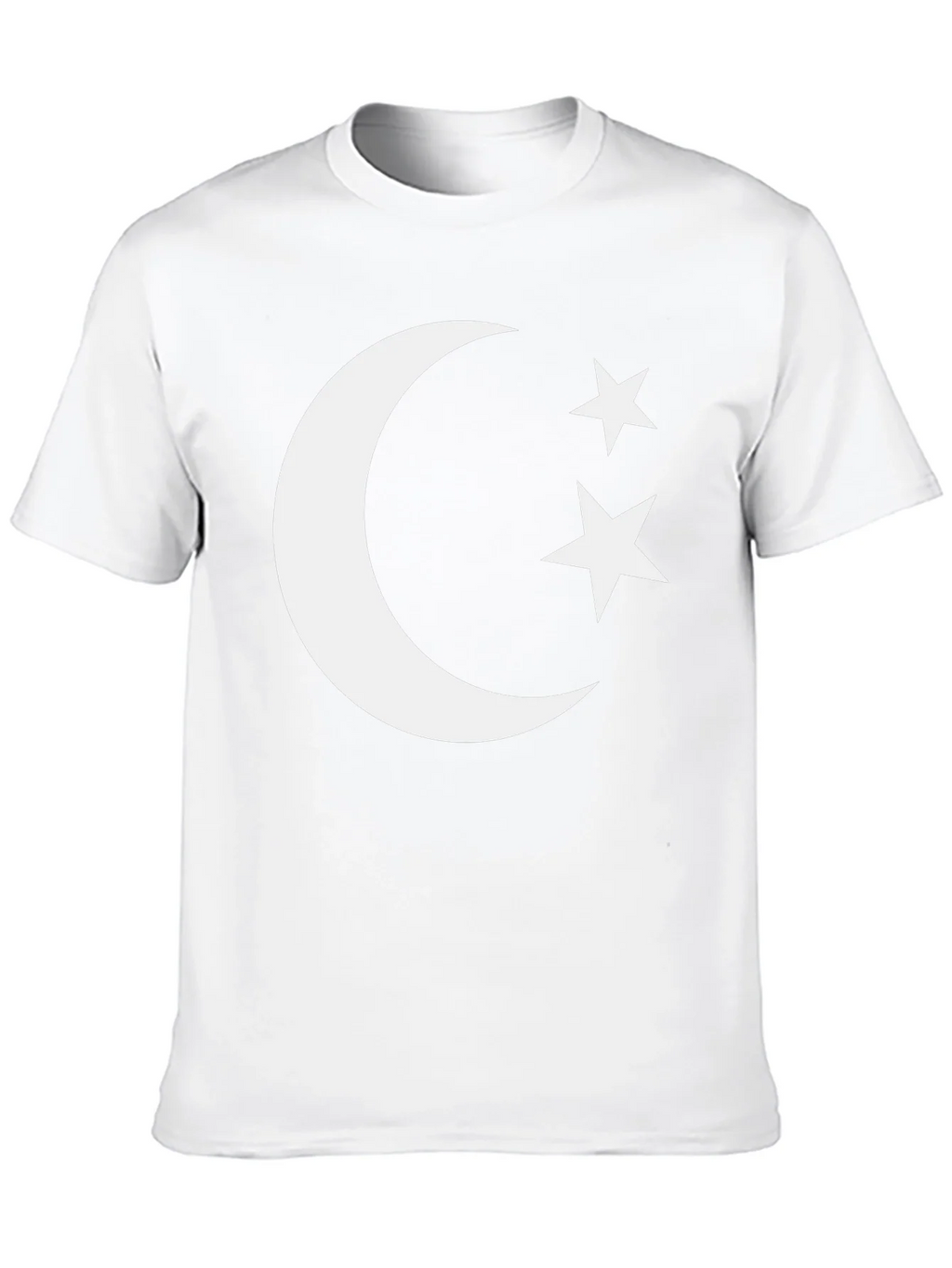 Crescent Moon & Stars Graphic Tee - Black