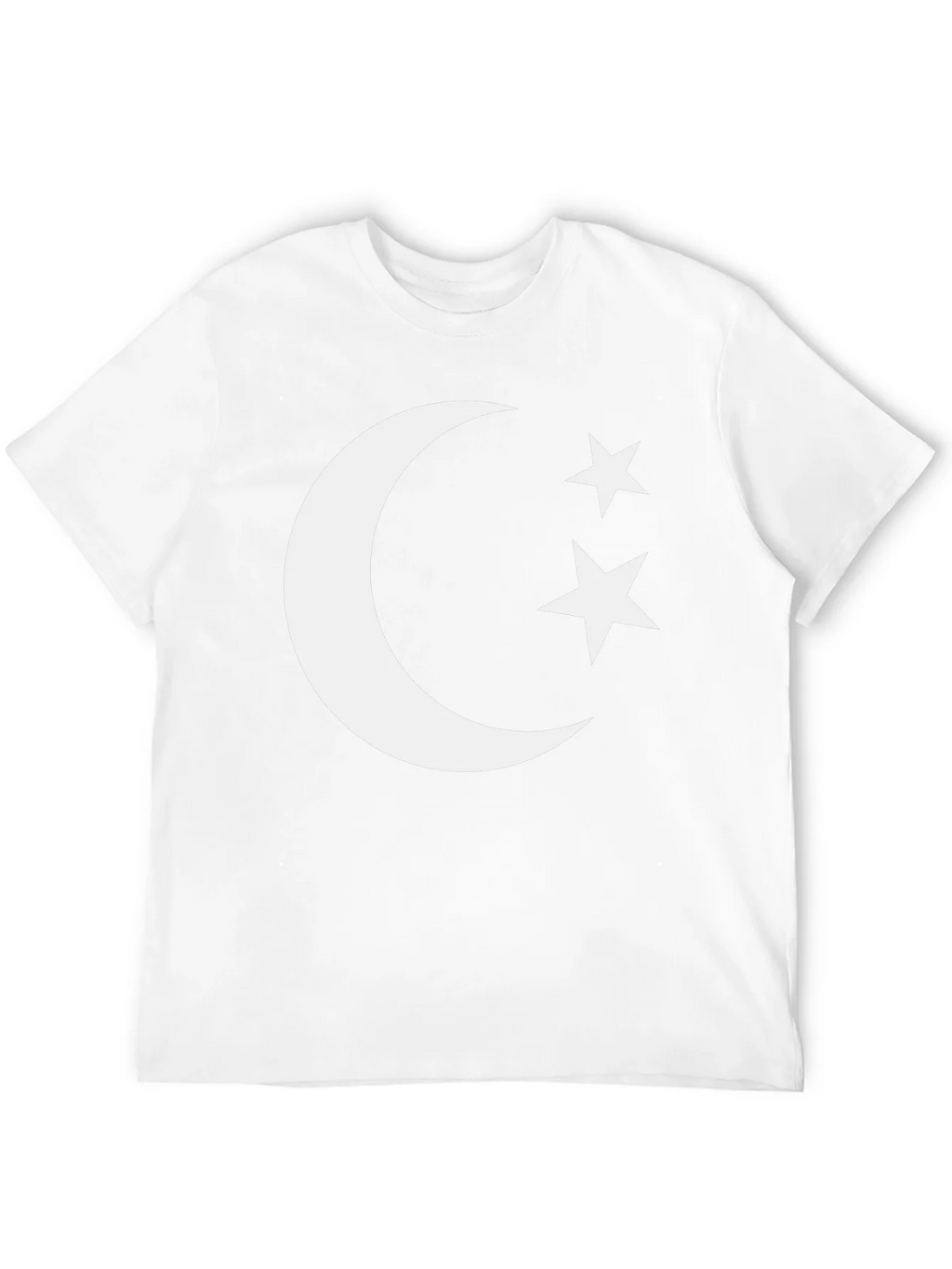 Crescent Moon & Stars Graphic Tee - Black