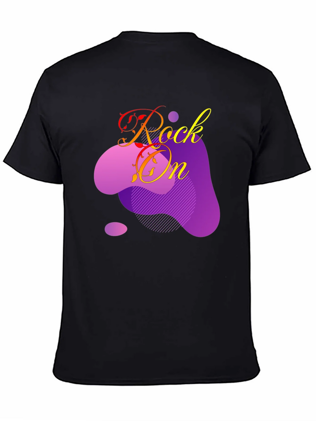 Rock On Graphic T-Shirt - Black Cotton Tee