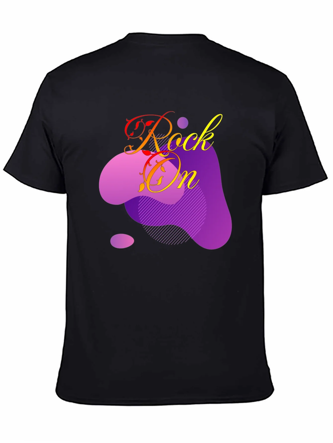 Rock On Graphic T-Shirt - Black Cotton Tee