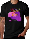 Rock On Graphic T-Shirt - Black Cotton Tee