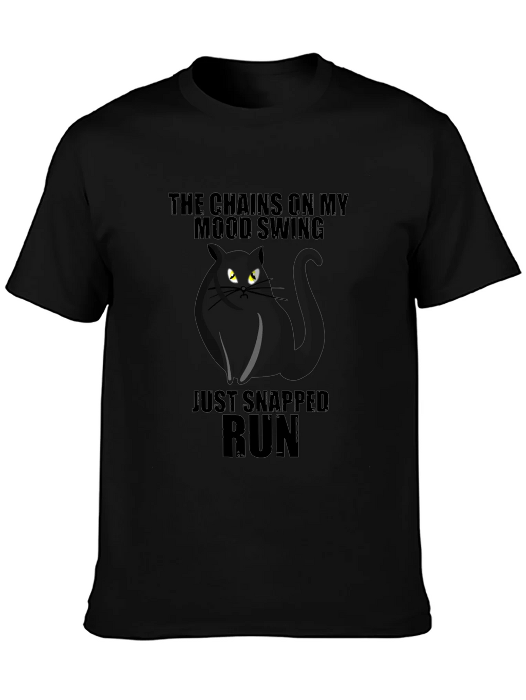 Mood Swing Cat Graphic T-Shirt