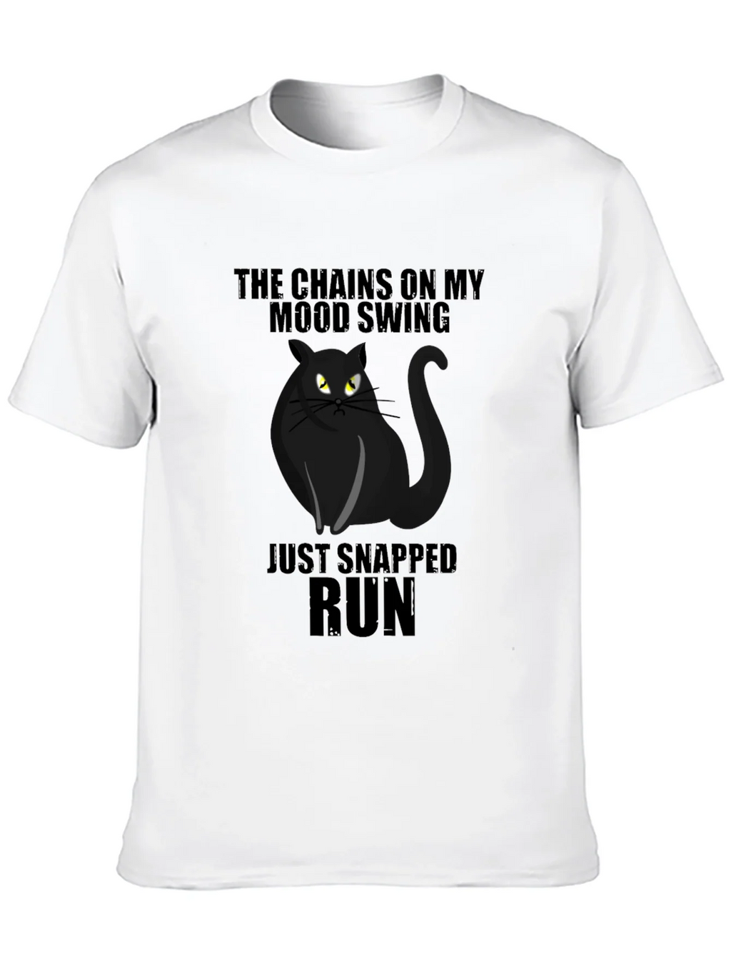 Mood Swing Cat Graphic T-Shirt