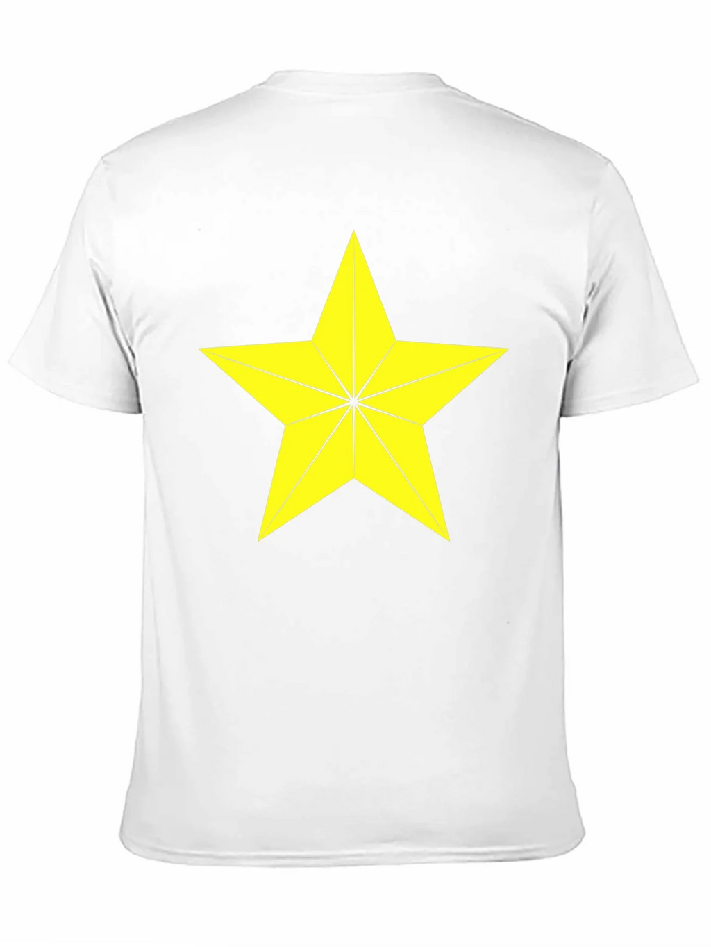 Star Graphic Tee - Bold Yellow Star Design