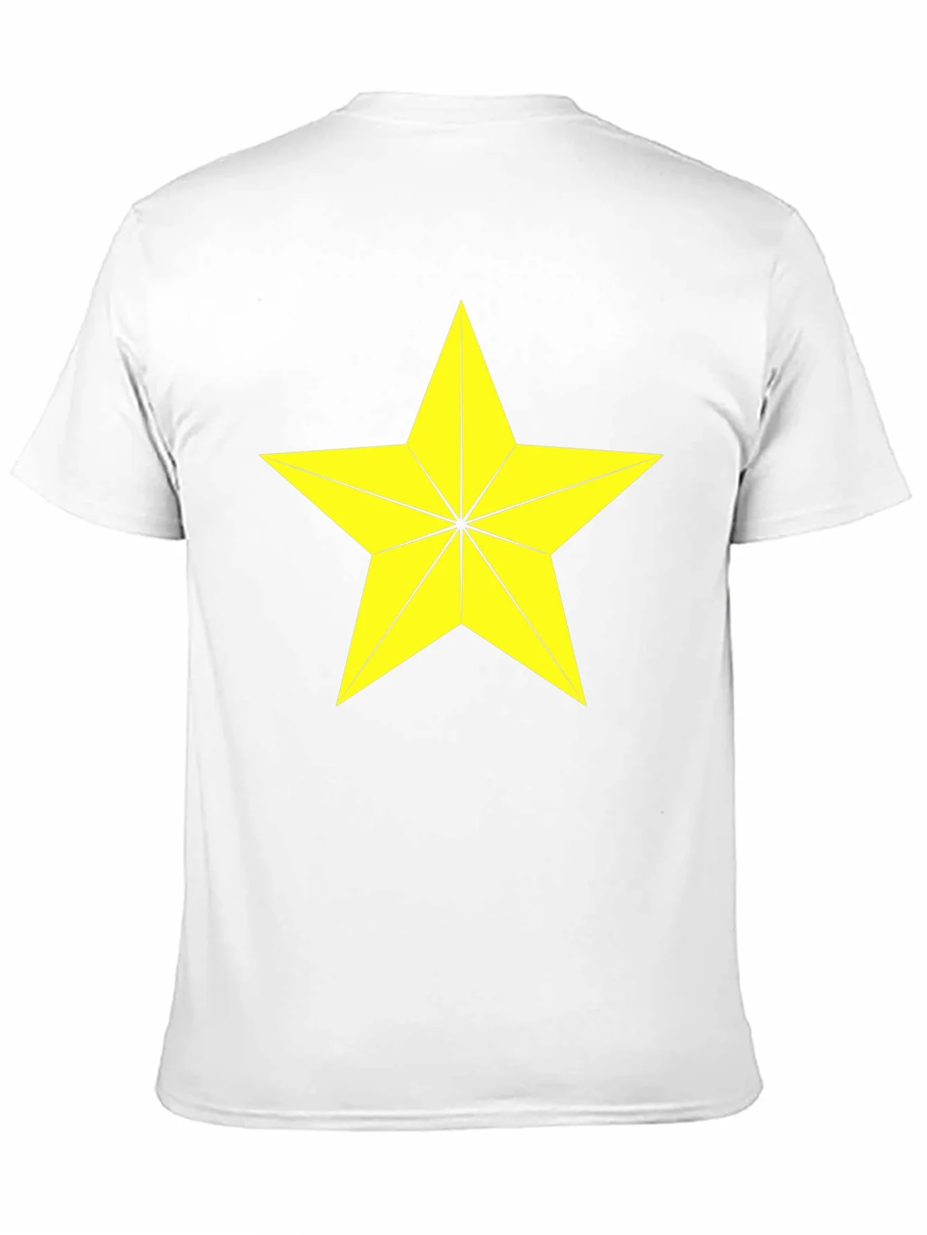 Star Graphic Tee - Bold Yellow Star Design
