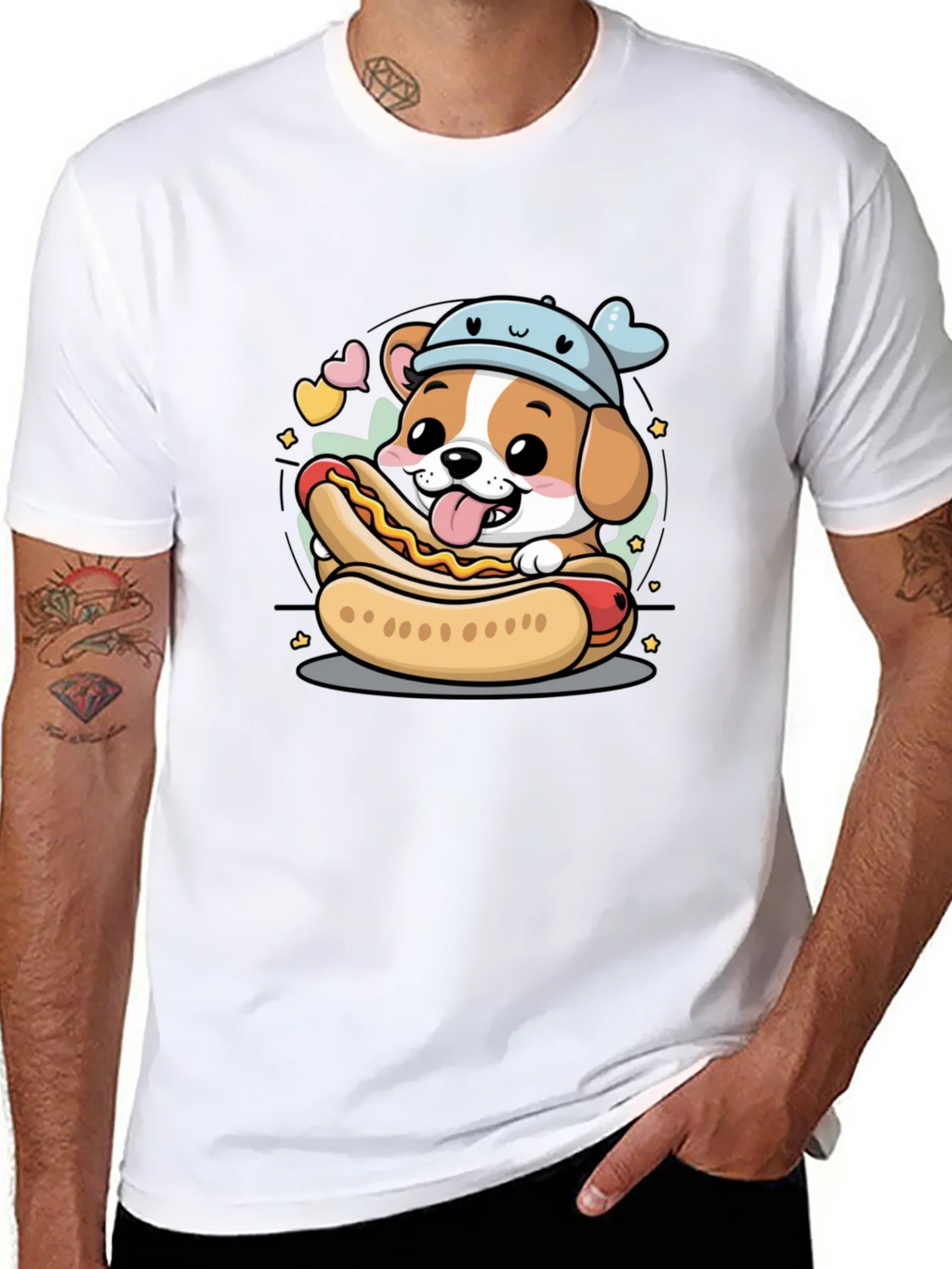 Cute Dog Hotdog T-Shirt