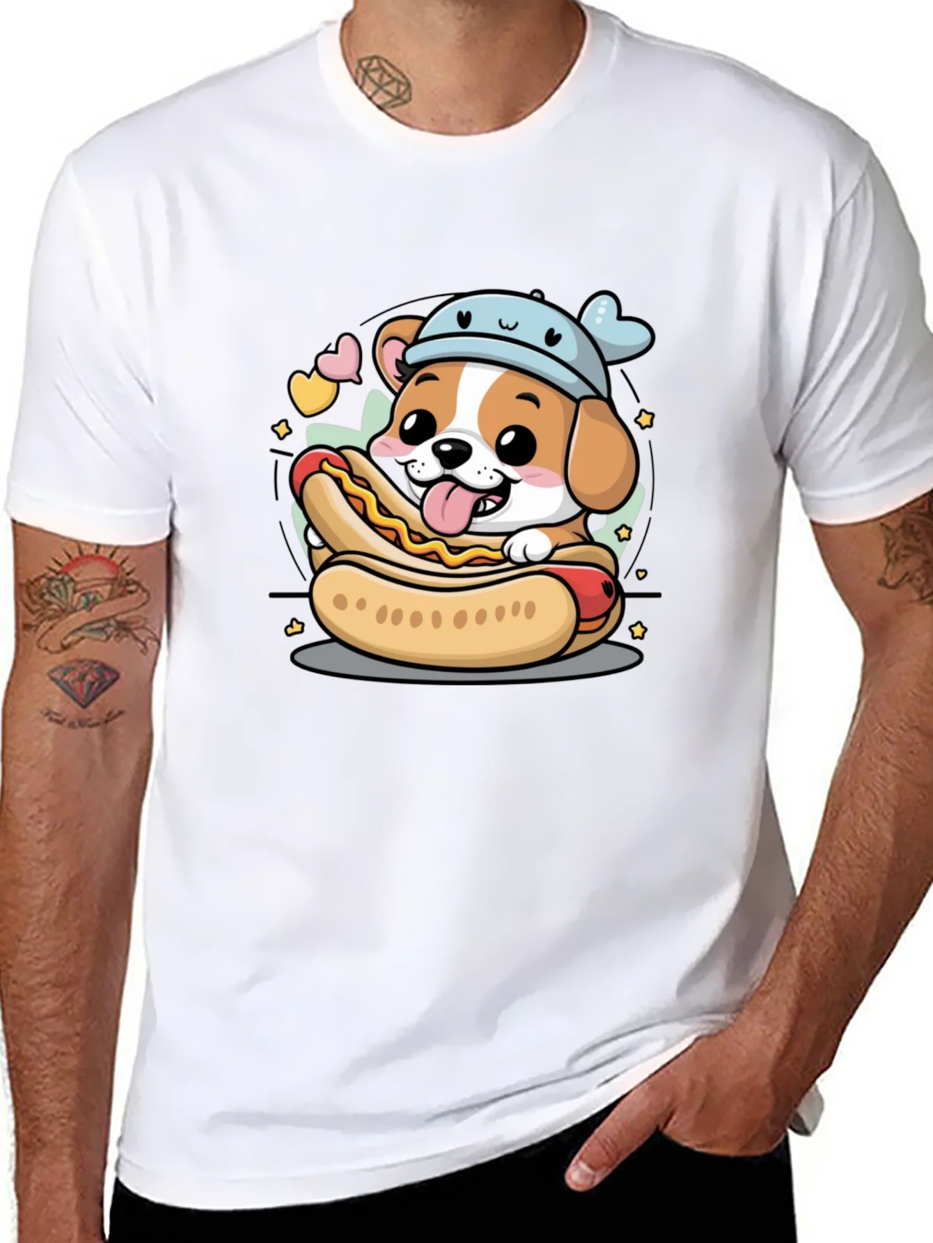 Cute Dog Hotdog T-Shirt