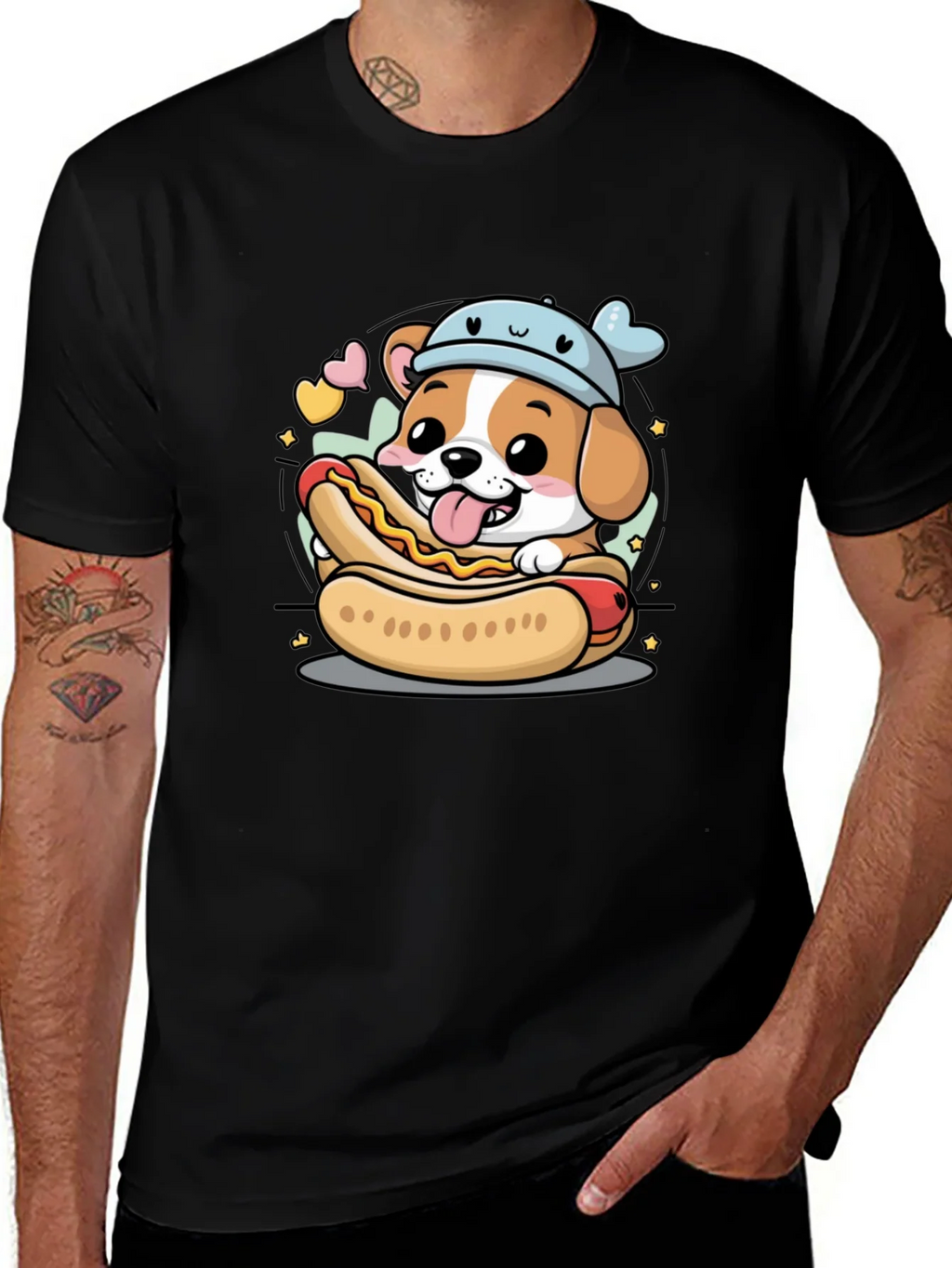 Cute Dog Hotdog T-Shirt