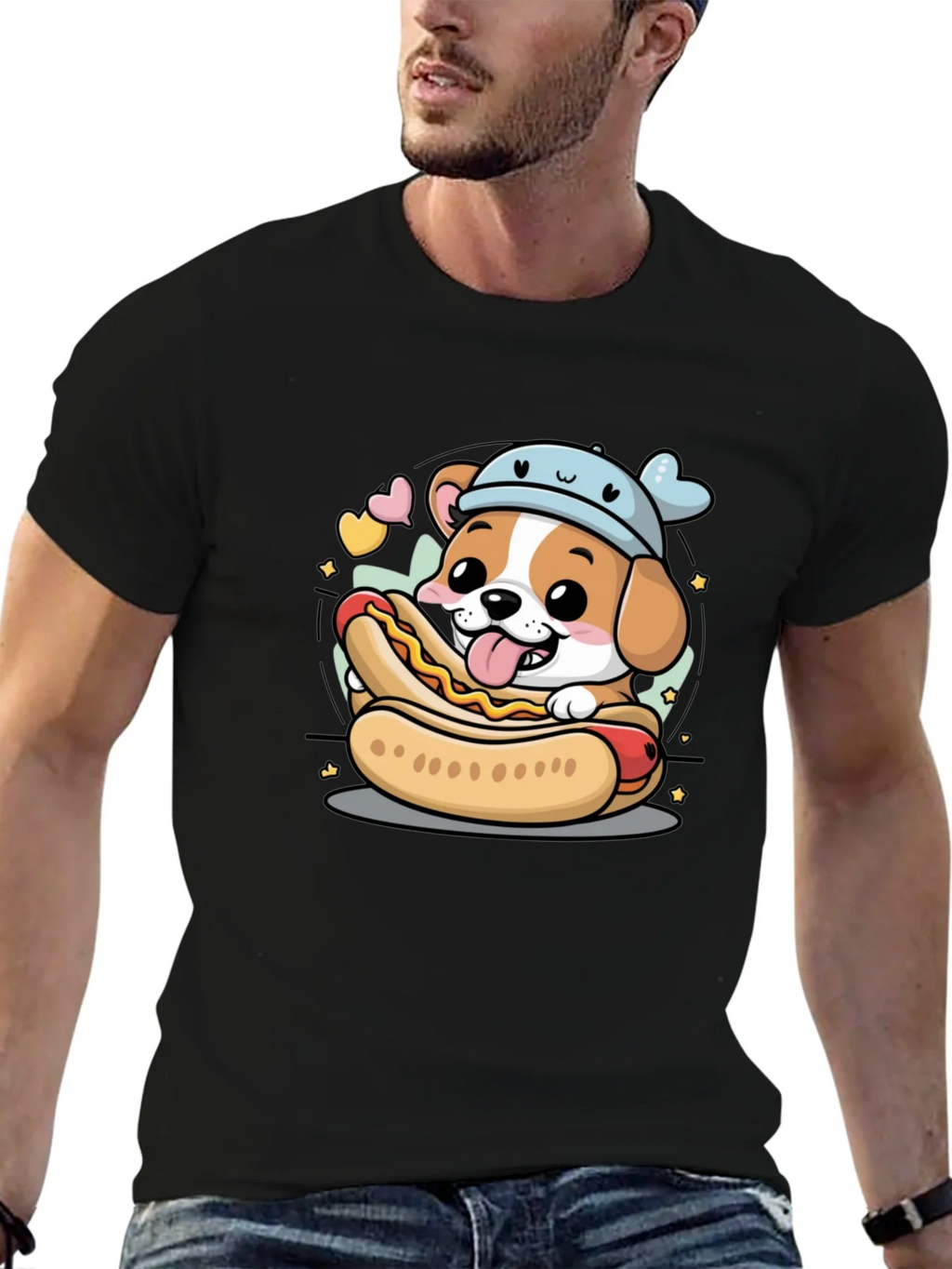 Cute Dog Hotdog T-Shirt