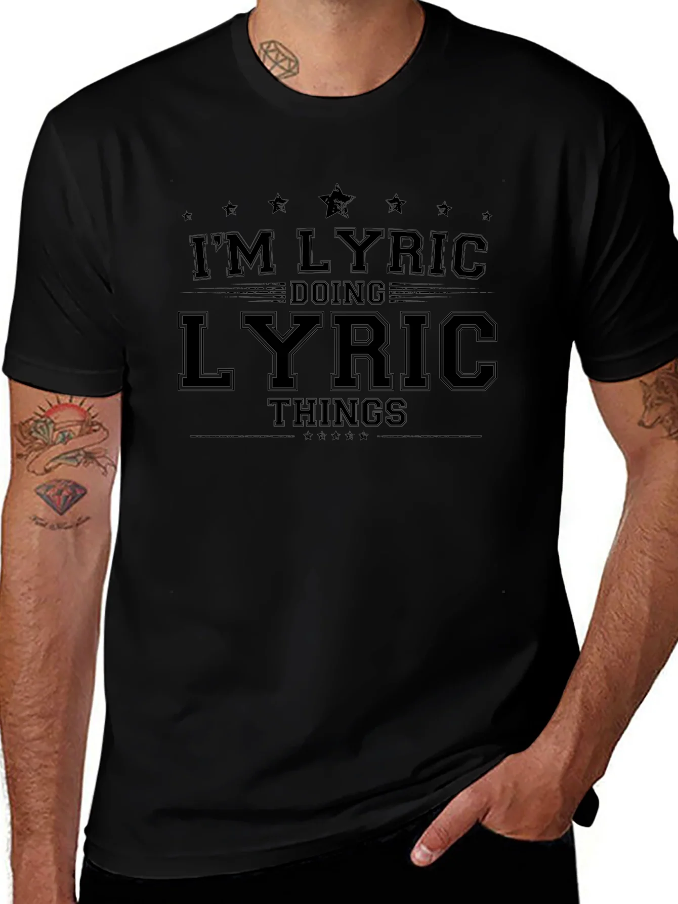 Im Lyric Doing Lyric Things - Black T-Shirt