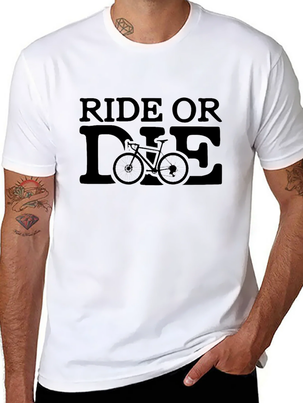 Ride or Die Bicycle Graphic T-Shirt