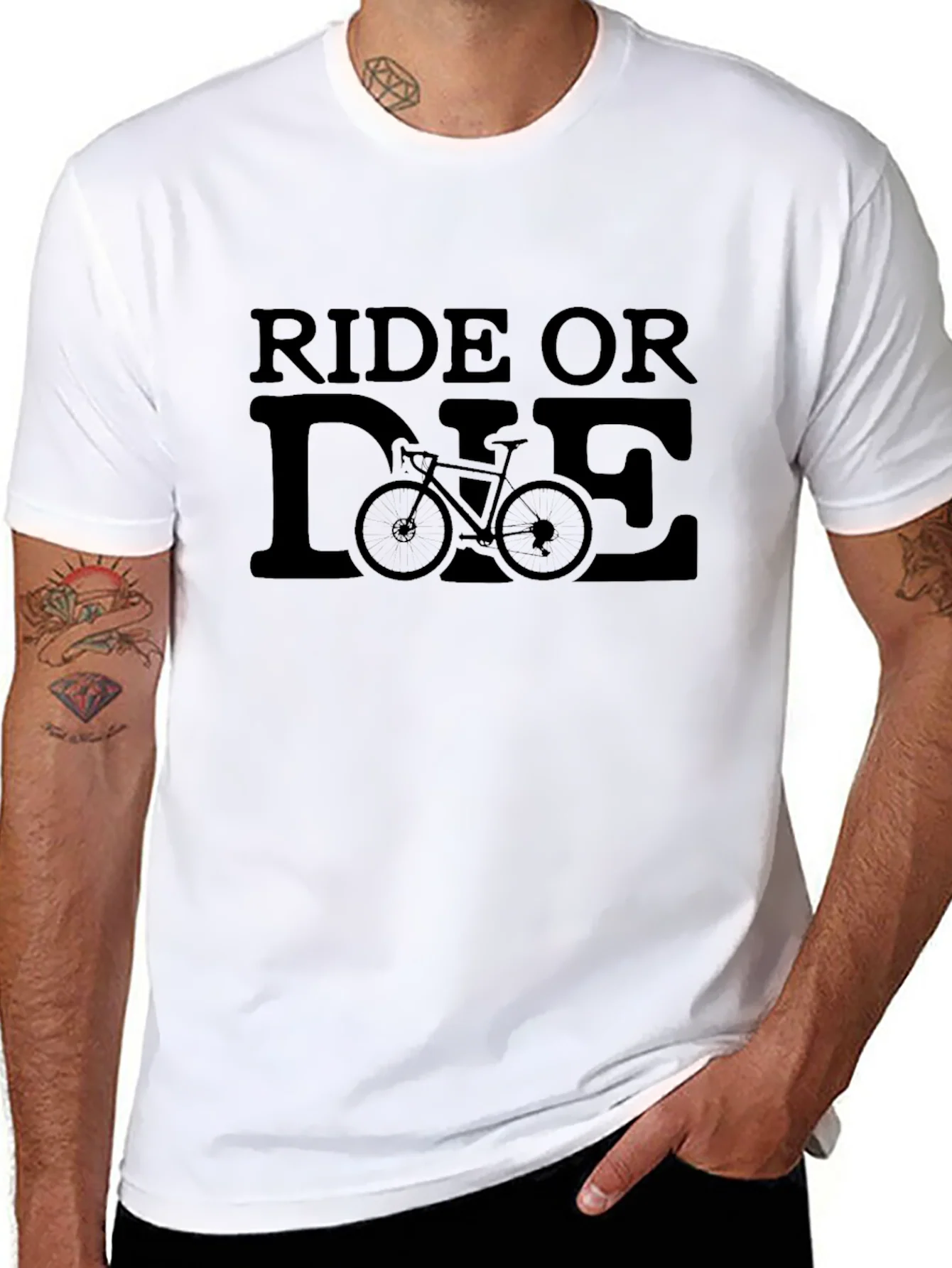 Ride or Die Bicycle Graphic T-Shirt