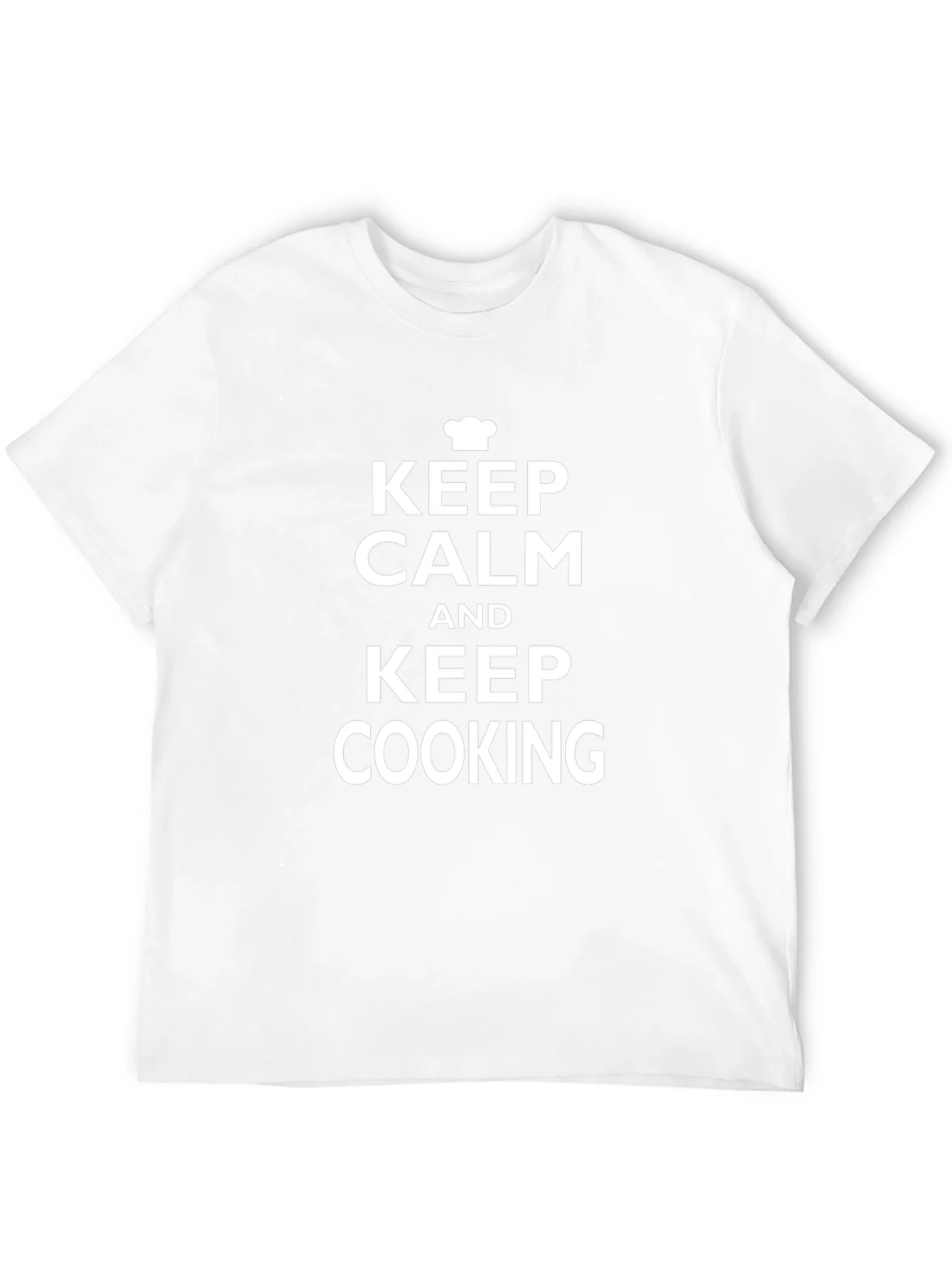 Keep Calm and Keep Cooking Black T-Shirt