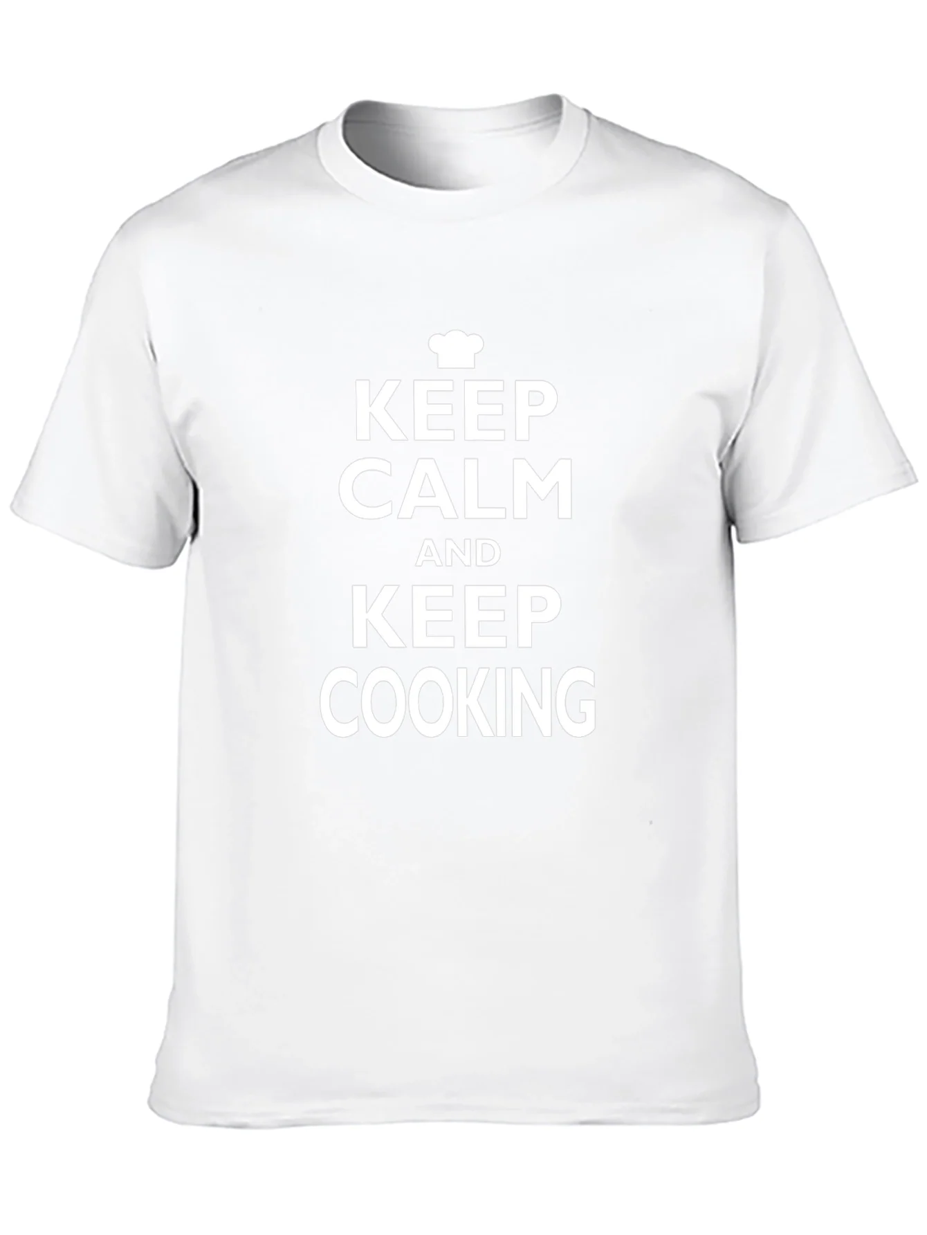 Keep Calm and Keep Cooking Black T-Shirt