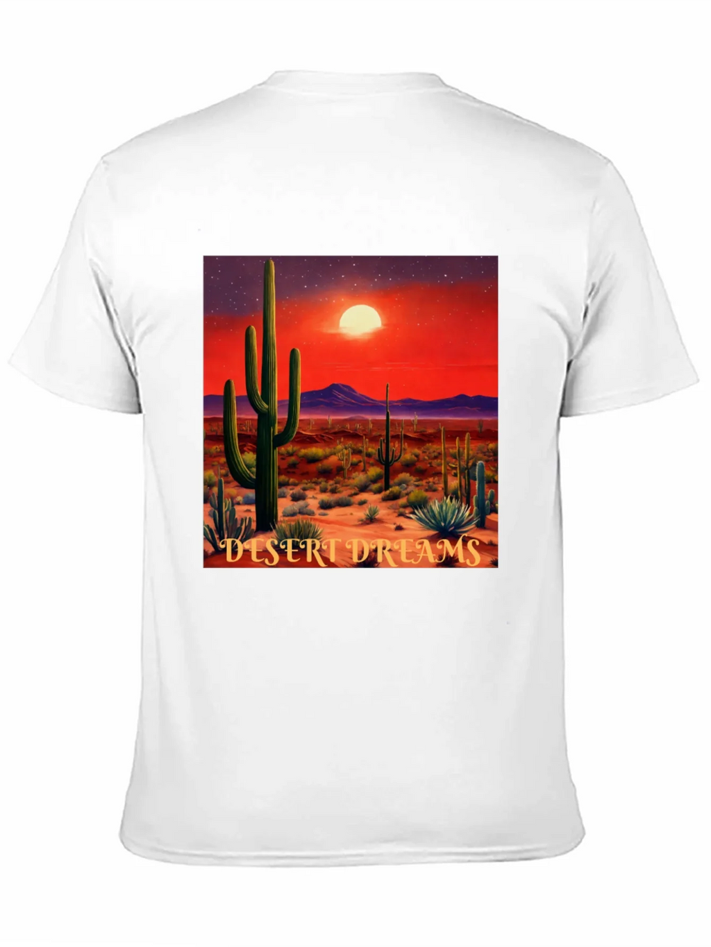 Desert Dreams Graphic T-Shirt - Black Cotton Tee