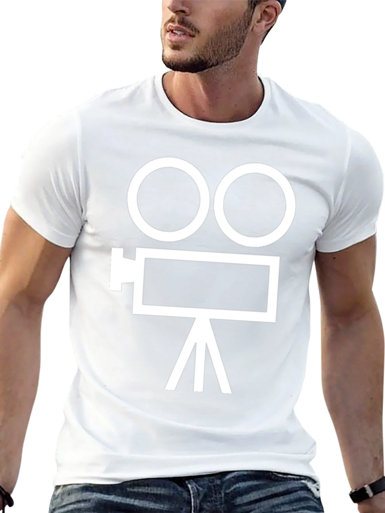 Classic Movie Camera Graphic T-Shirt