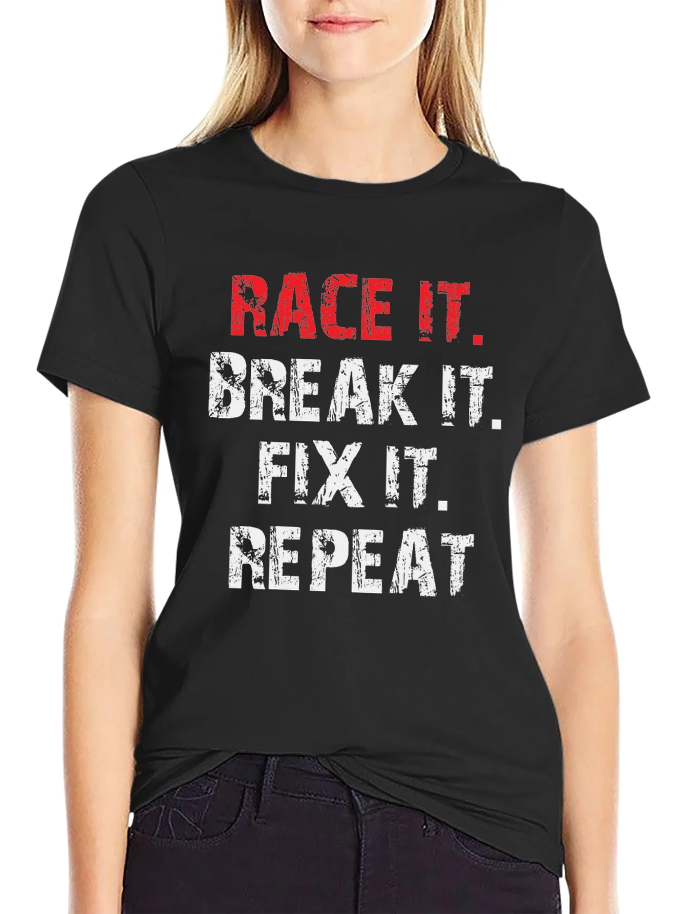 Race It Break It Fix It Repeat Graphic Tee