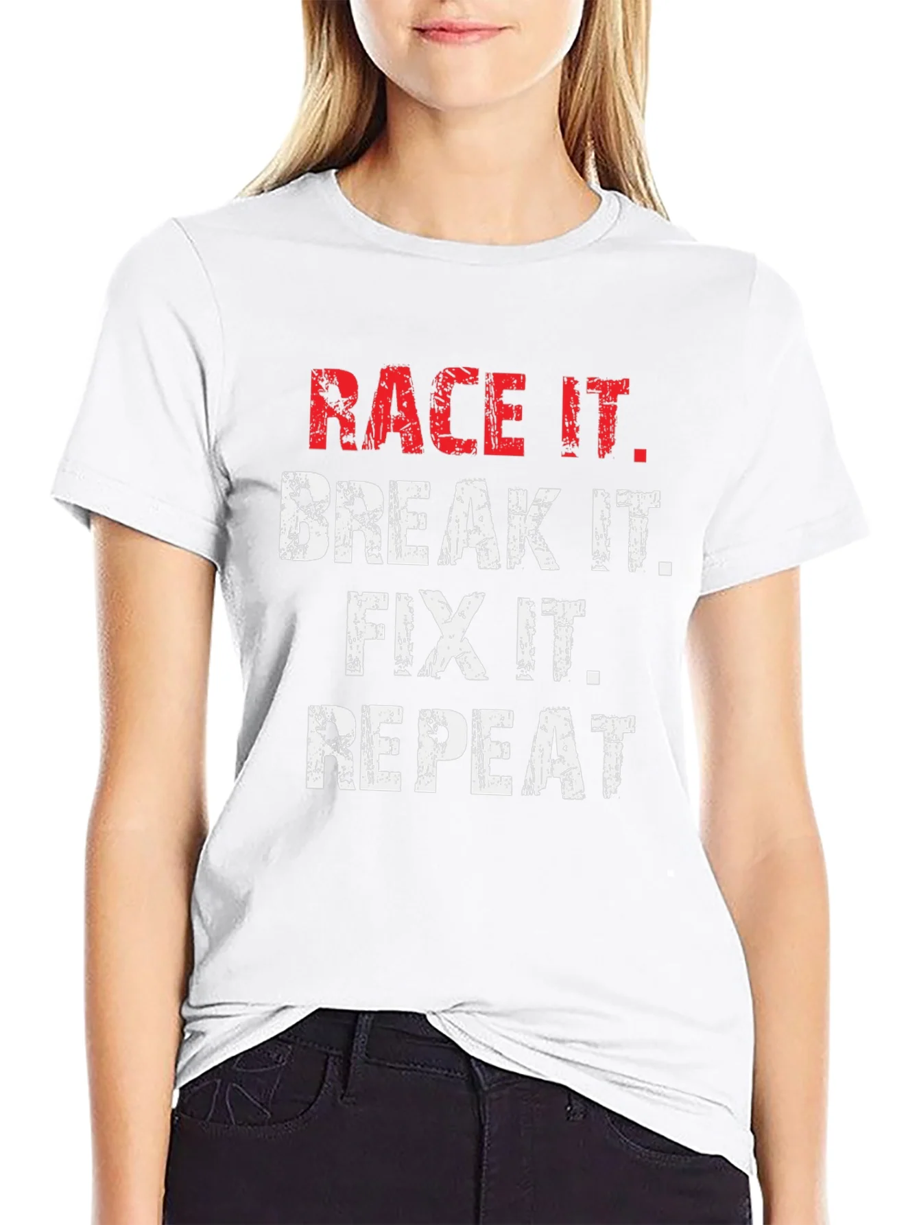 Race It Break It Fix It Repeat Graphic Tee