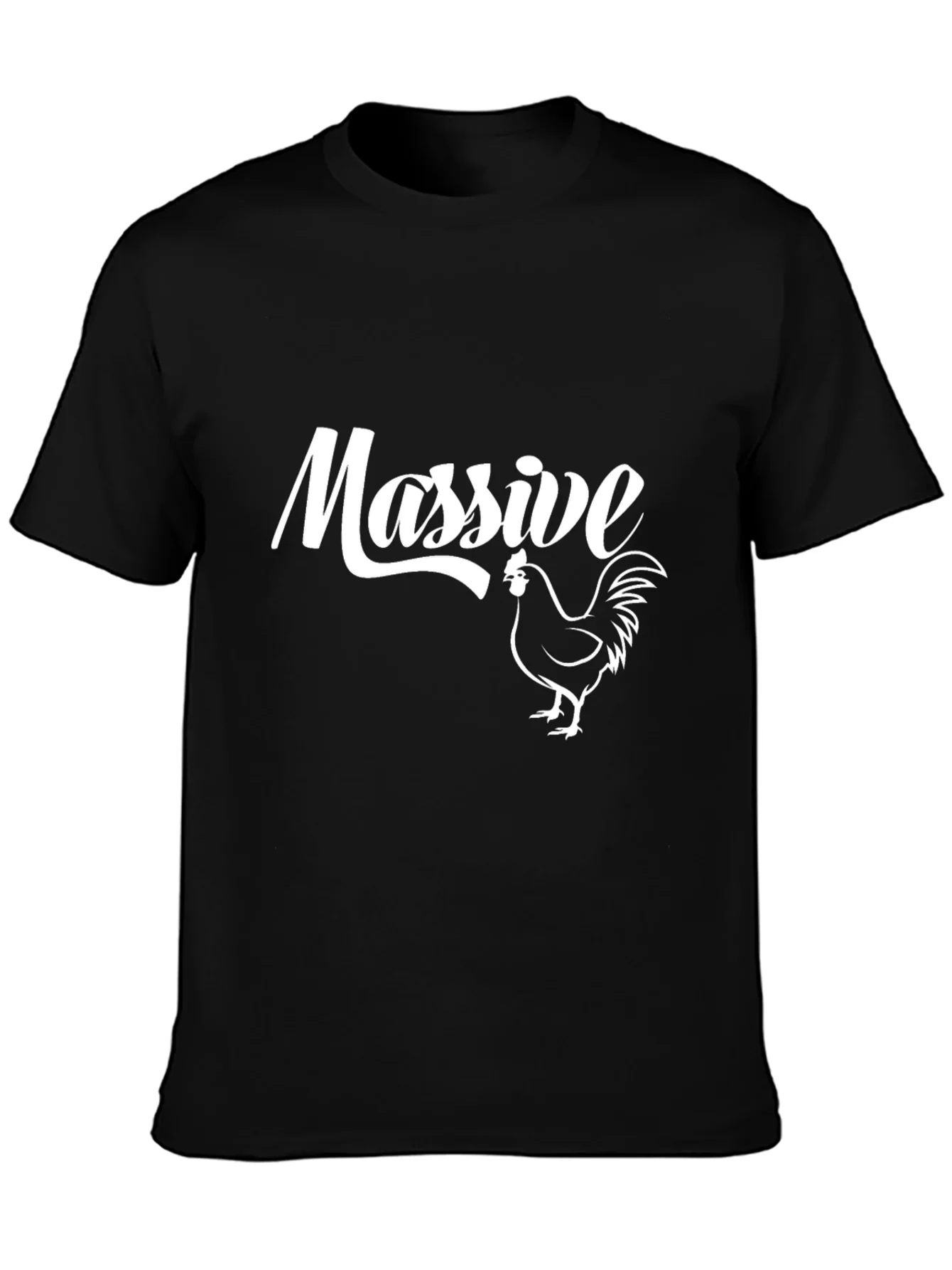 Massive Chicken Graphic T-Shirt - Casual Style
