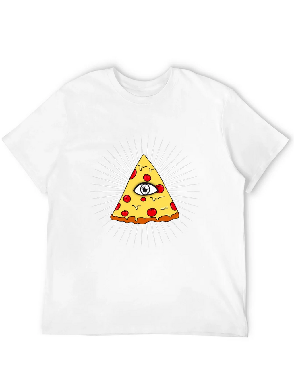Pizza Illuminati T-Shirt - All Seeing Eye Slice Tee