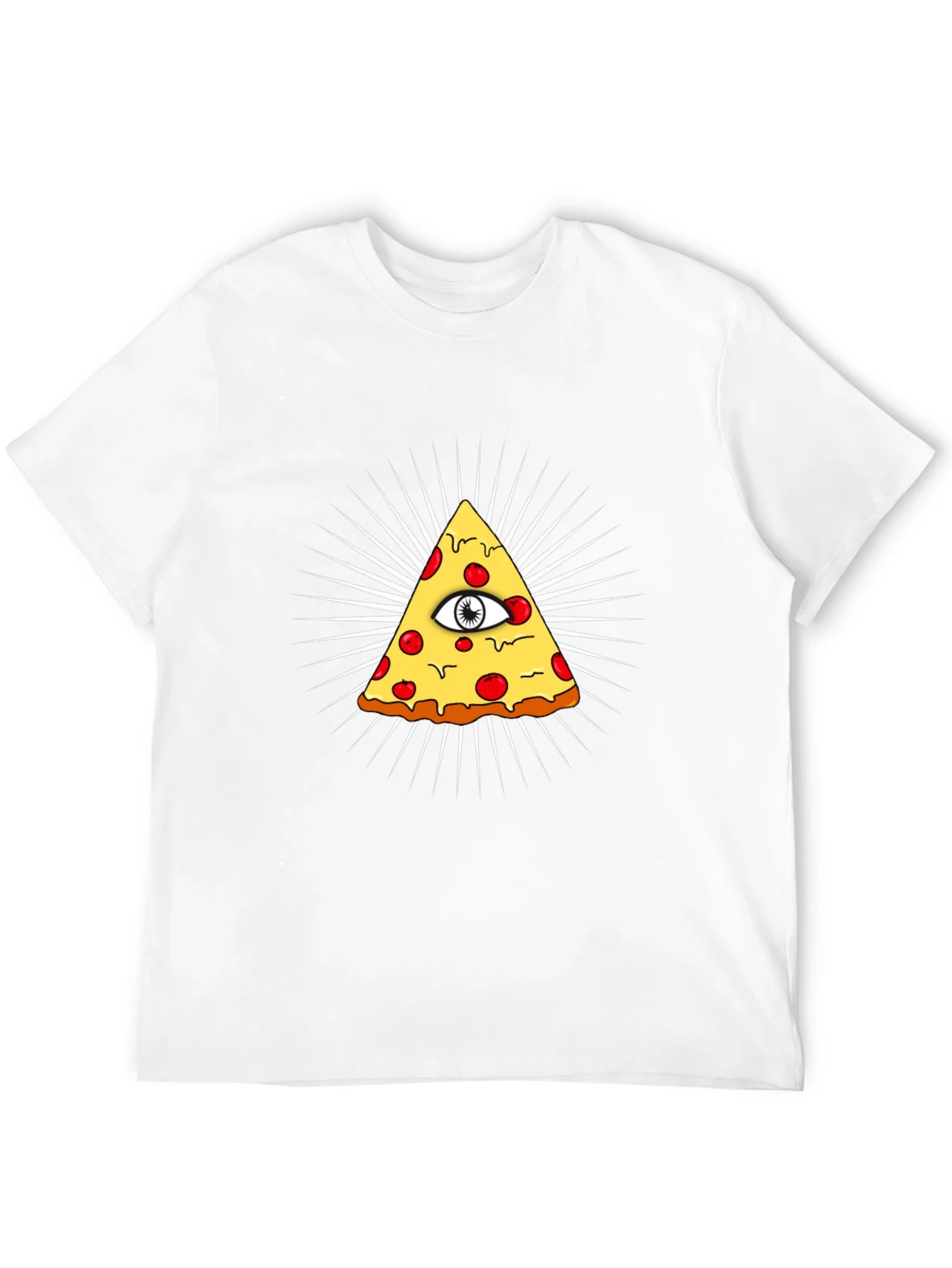Pizza Illuminati T-Shirt - All Seeing Eye Slice Tee