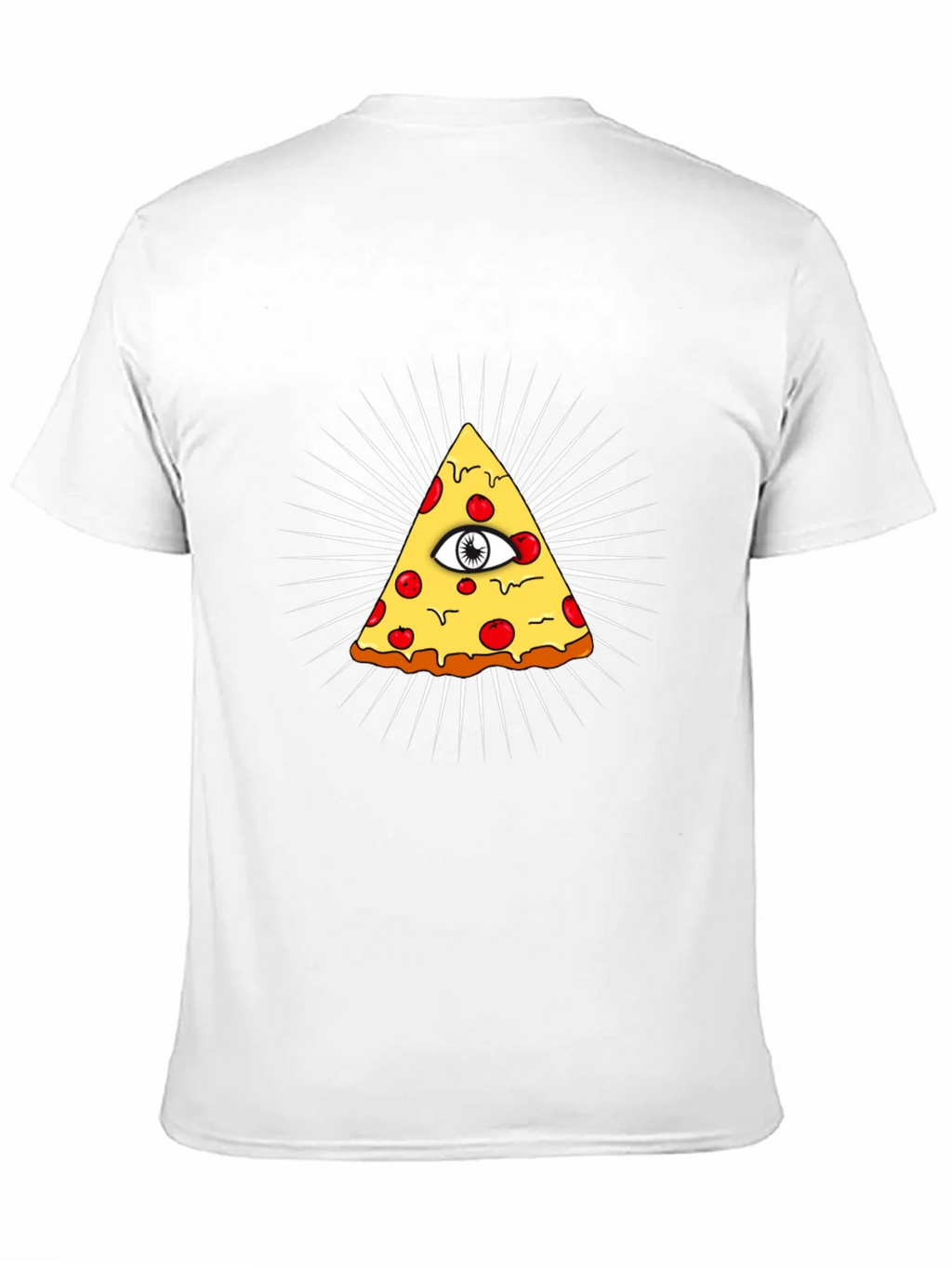 Pizza Illuminati T-Shirt - All Seeing Eye Slice Tee