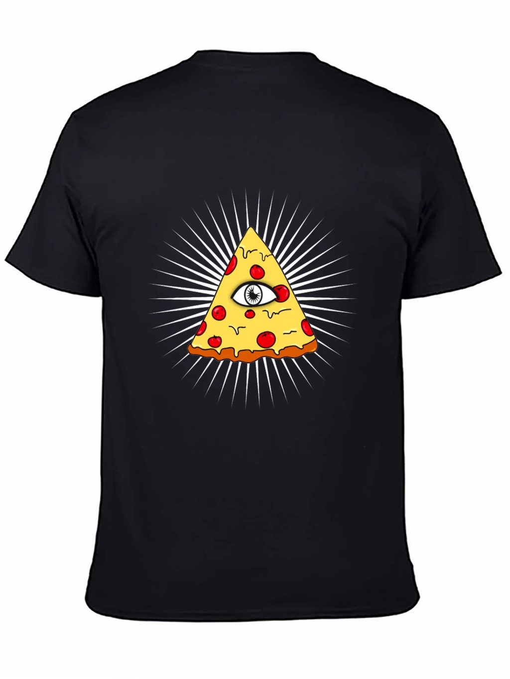 Pizza Illuminati T-Shirt - All Seeing Eye Slice Tee