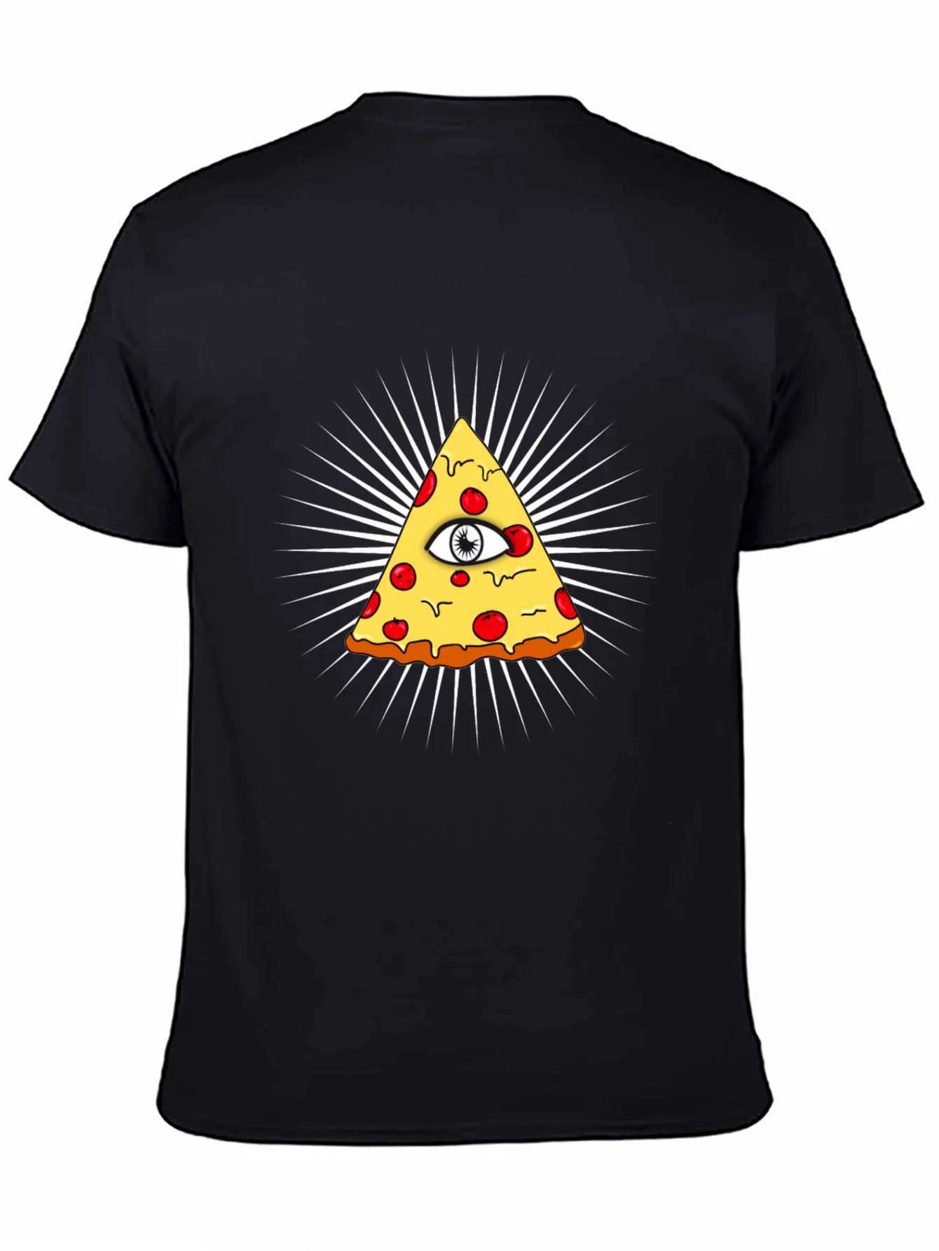 Pizza Illuminati T-Shirt - All Seeing Eye Slice Tee