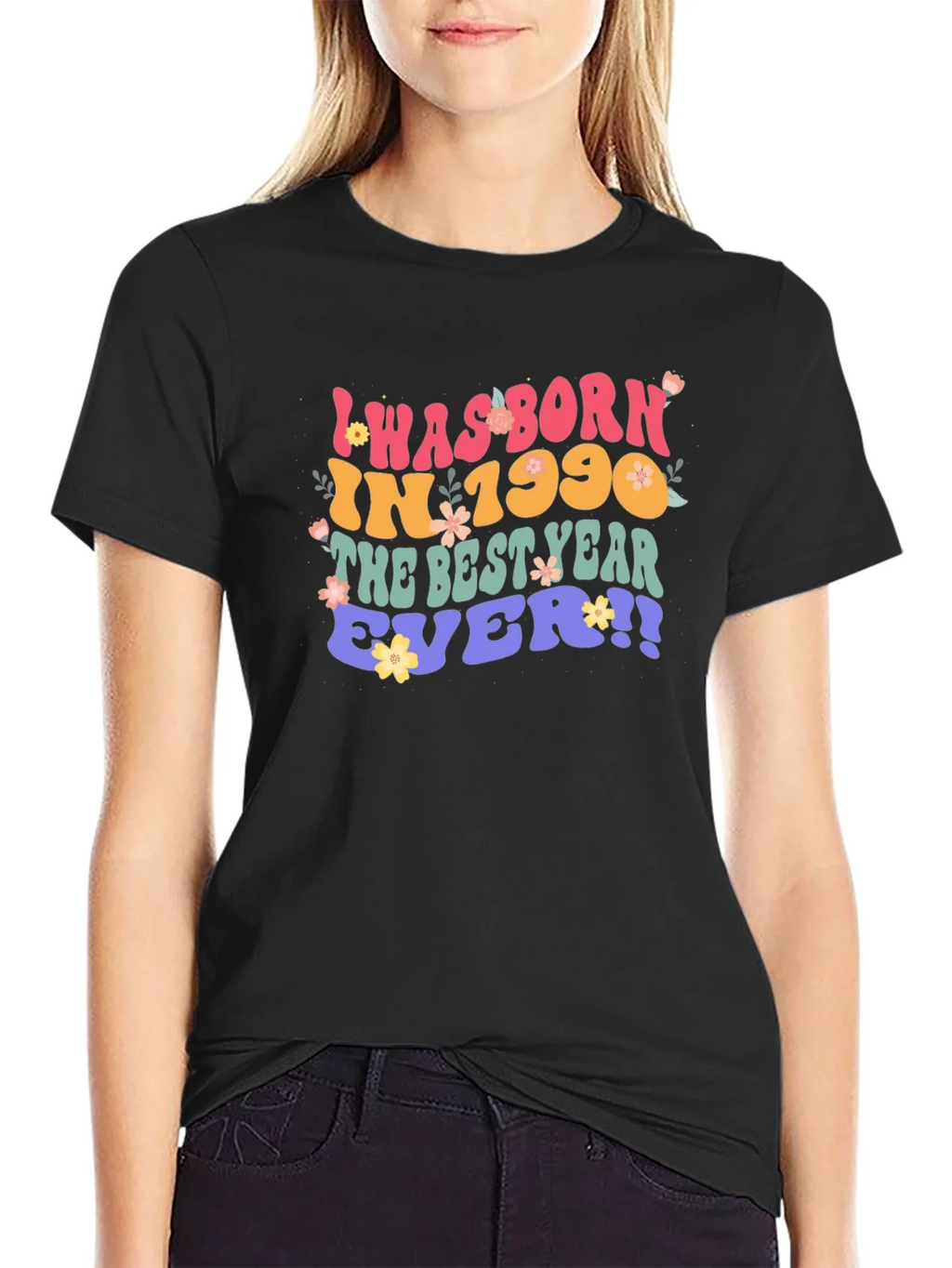 Born in 1990 Retro Style Graphic T-Shirt