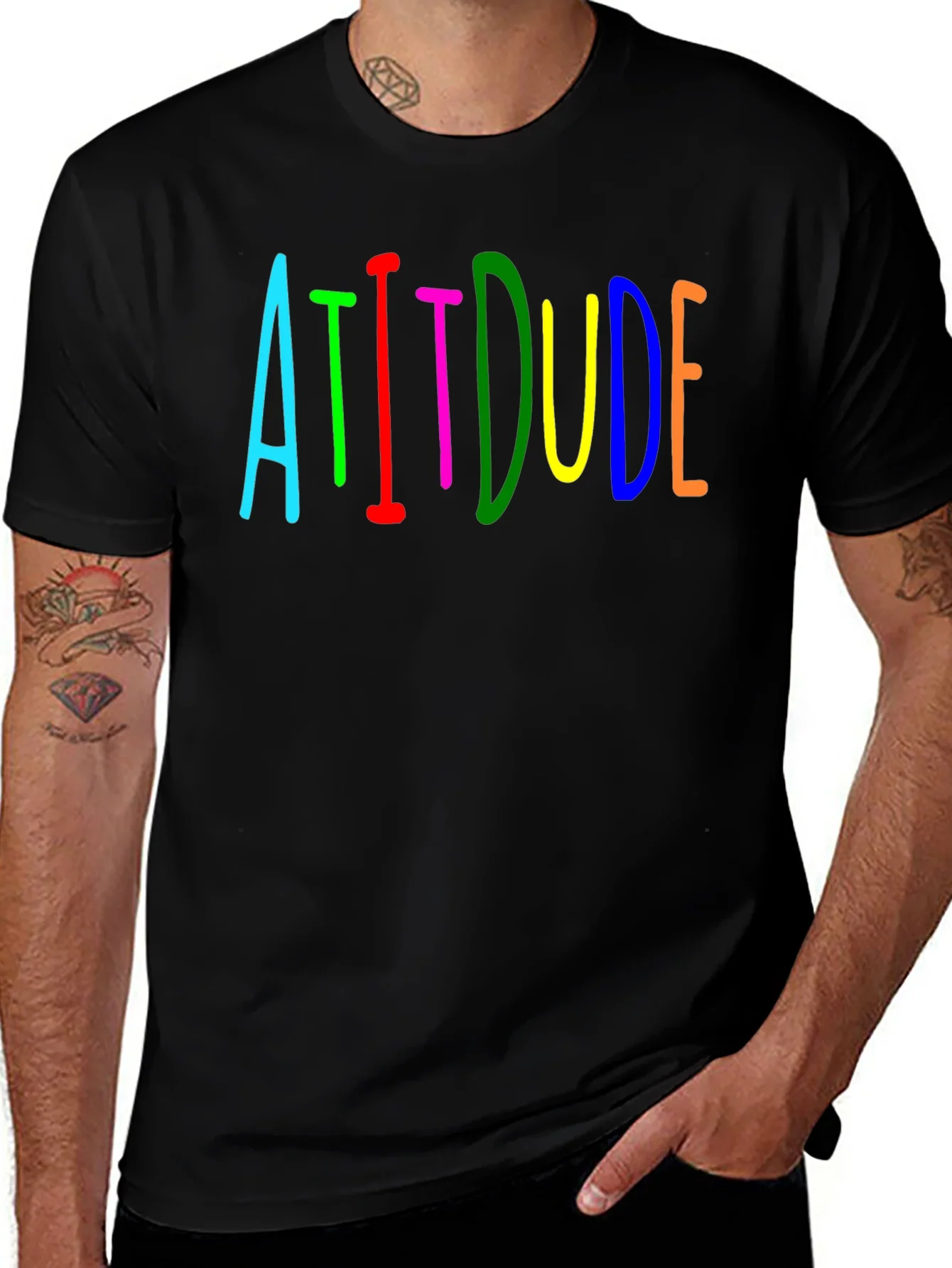 Attitude Graphic Tee - Bold Colors