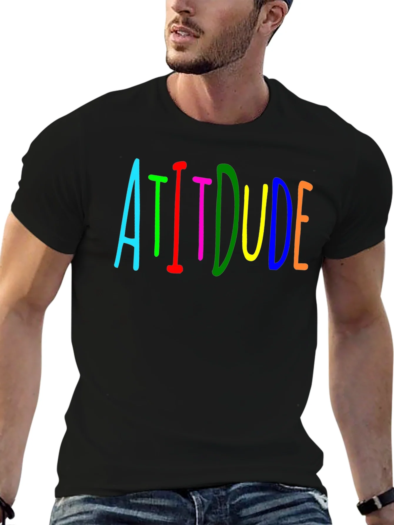 Attitude Graphic Tee - Bold Colors