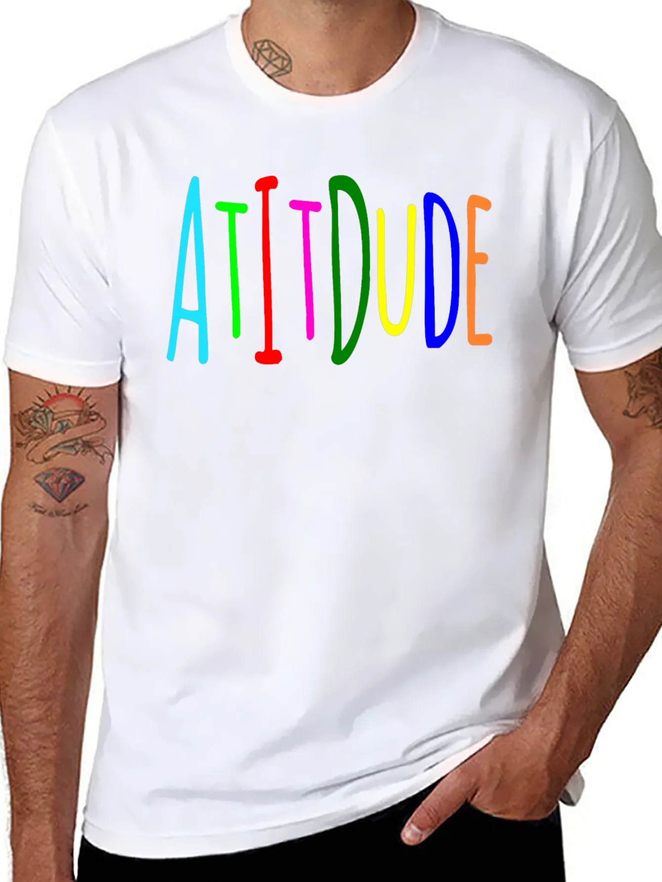 Attitude Graphic Tee - Bold Colors