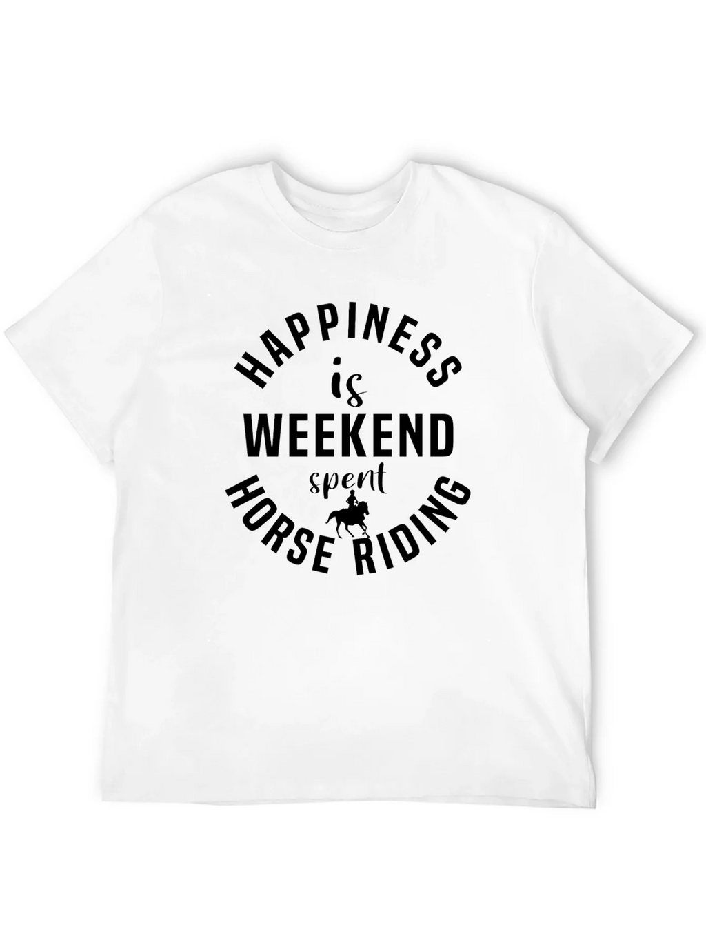 Horse Riding Weekend Happiness Graphic Tee