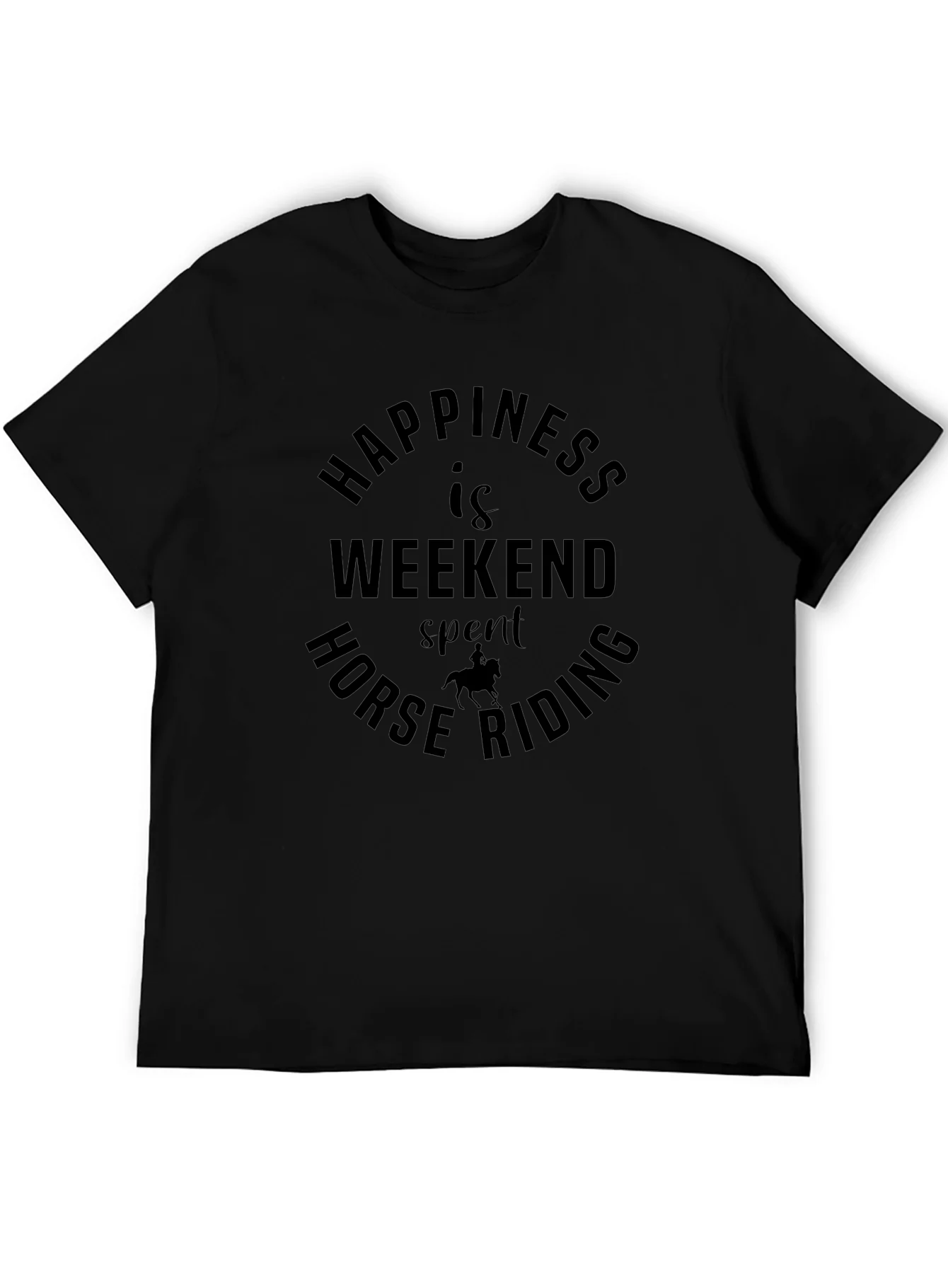 Horse Riding Weekend Happiness Graphic Tee