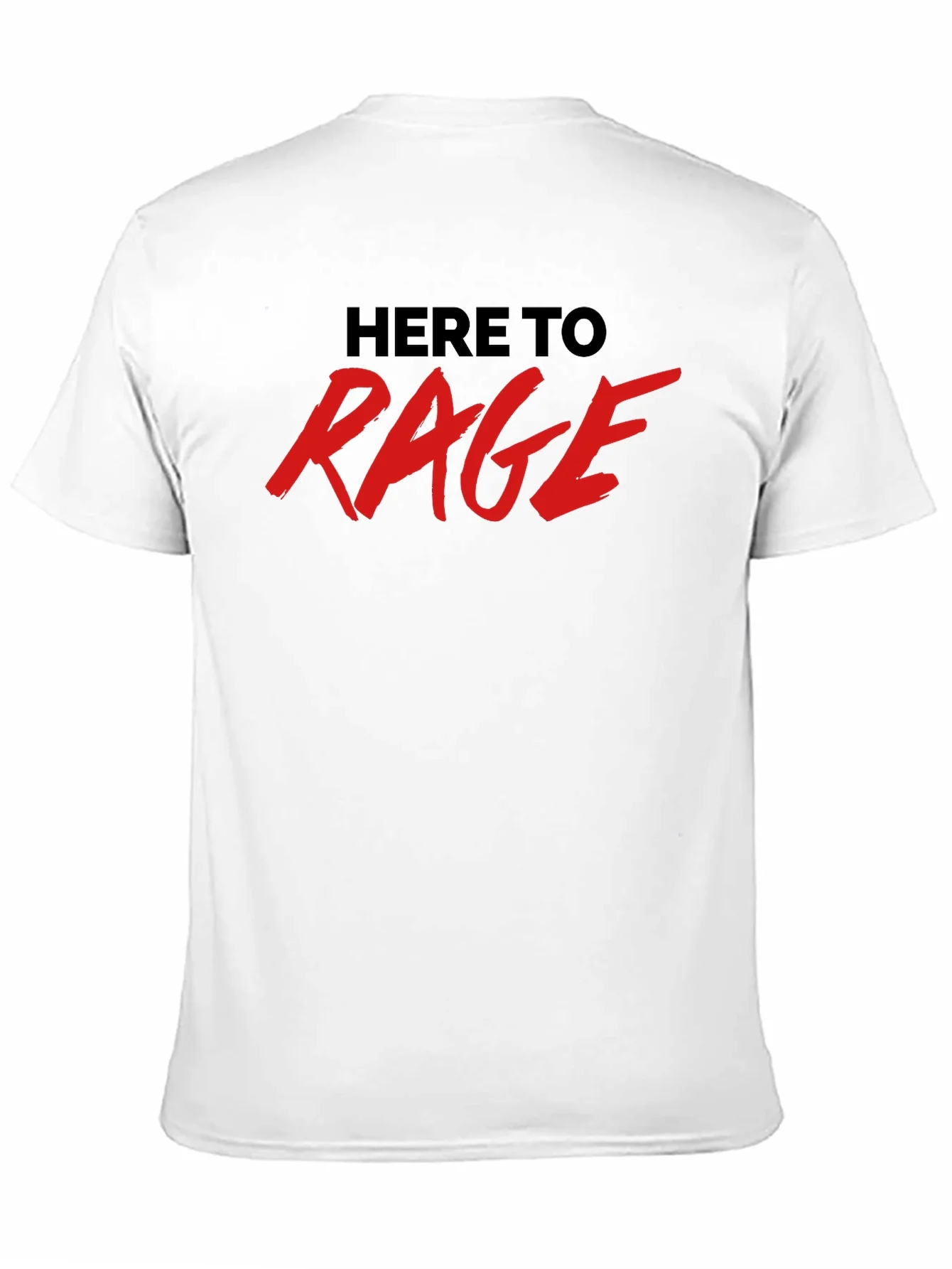 Here To Rage Black Graphic T-Shirt