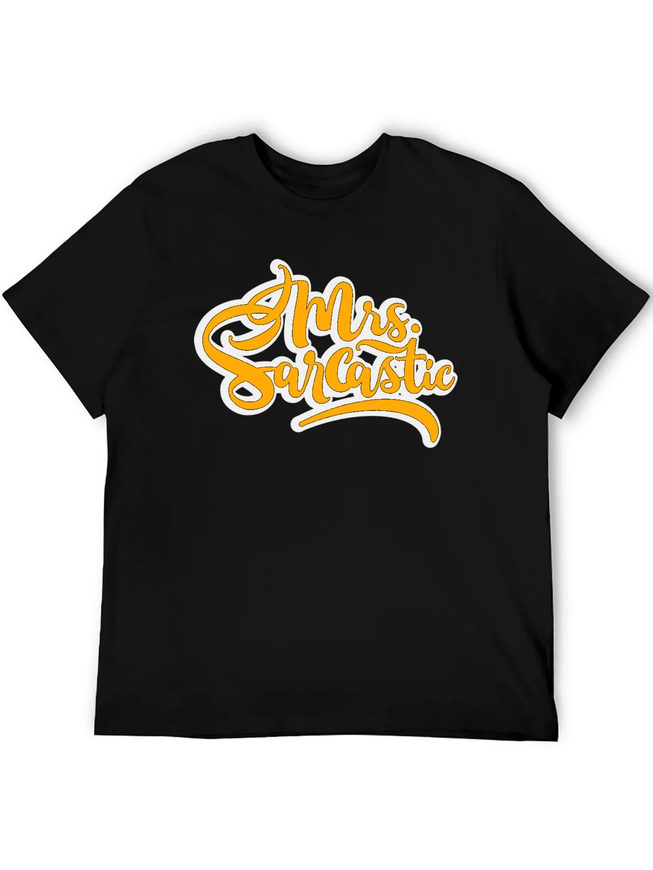 Mrs. Sarcastic Graphic T-Shirt - Black