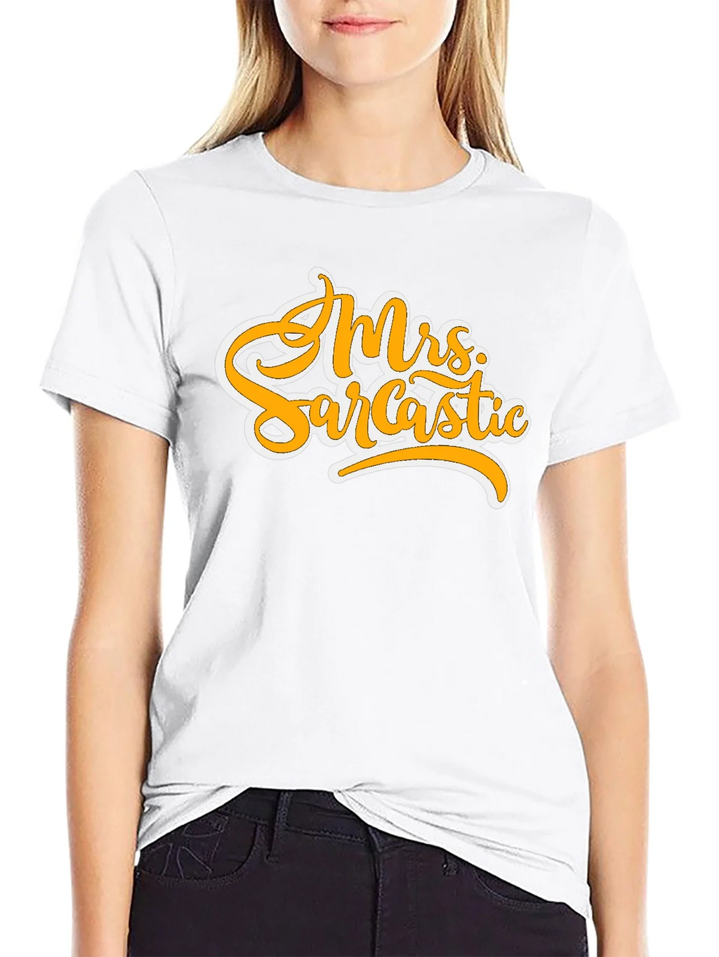 Mrs. Sarcastic Graphic T-Shirt - Black
