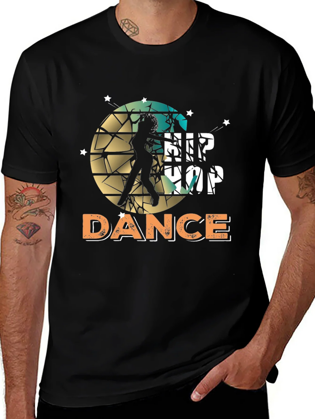 Hip Hop Dance Graphic T-Shirt - Stylish Urban Wear