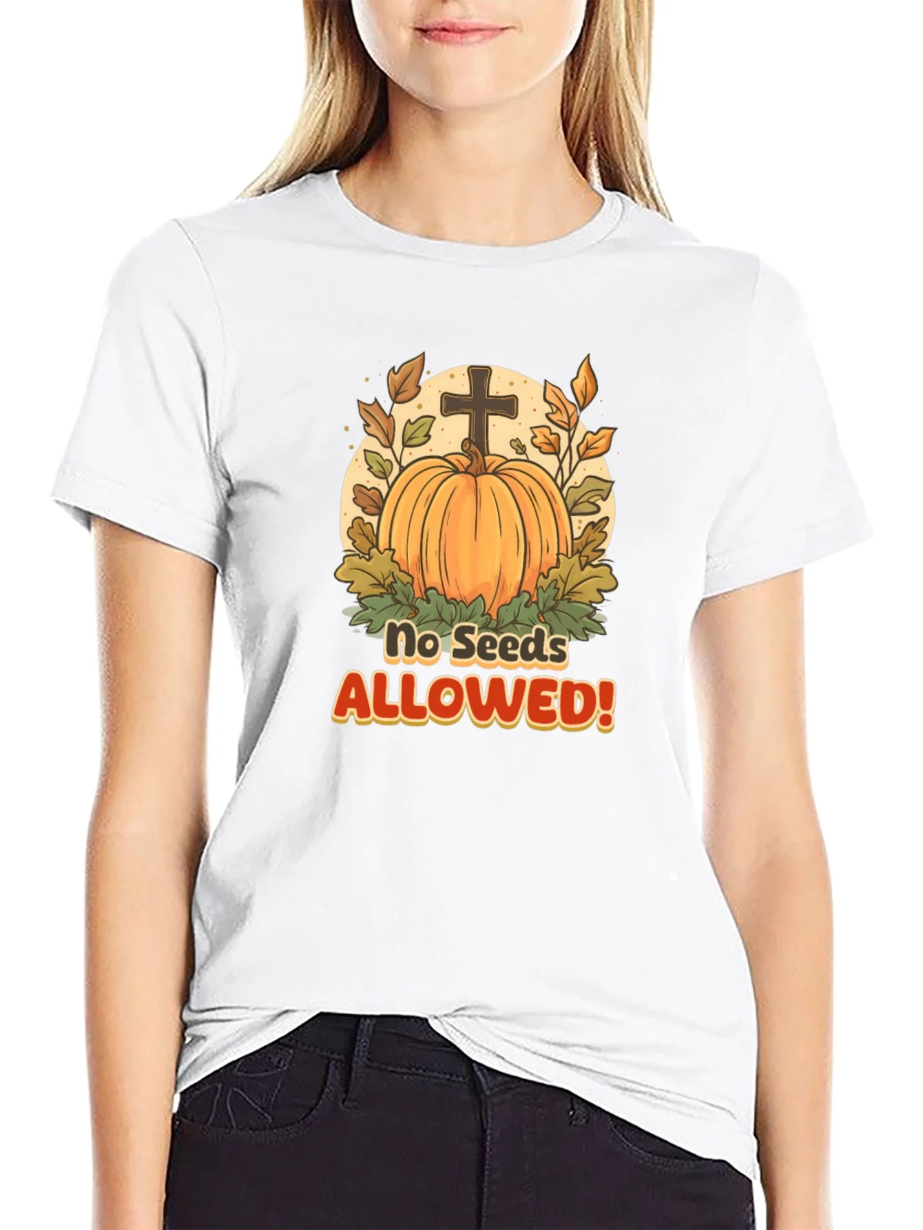 No Seeds Allowed Pumpkin T-Shirt