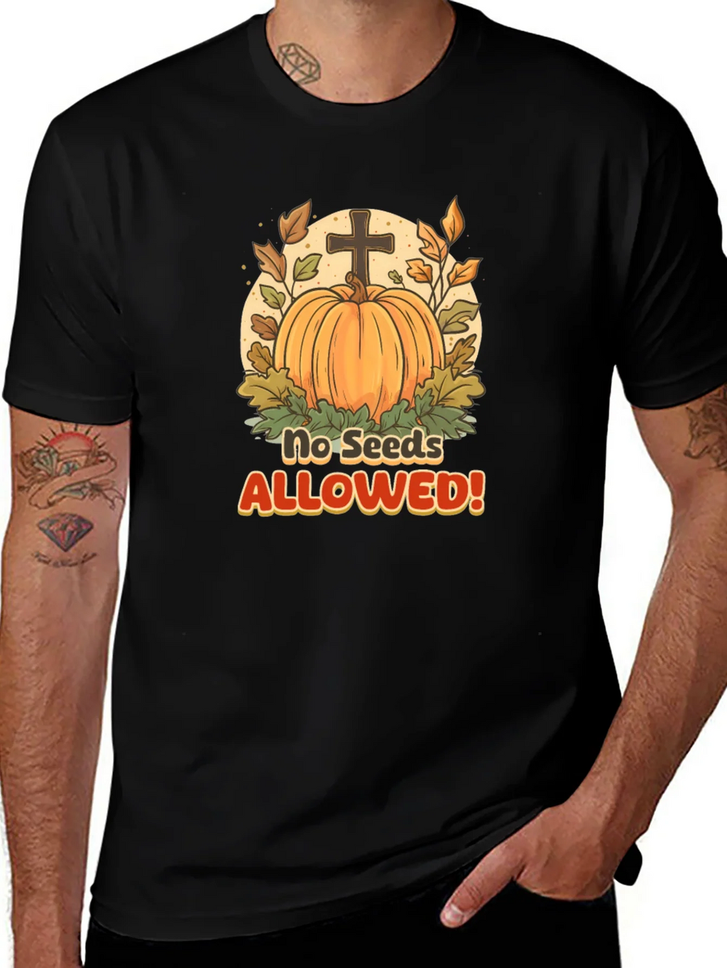 No Seeds Allowed Pumpkin T-Shirt