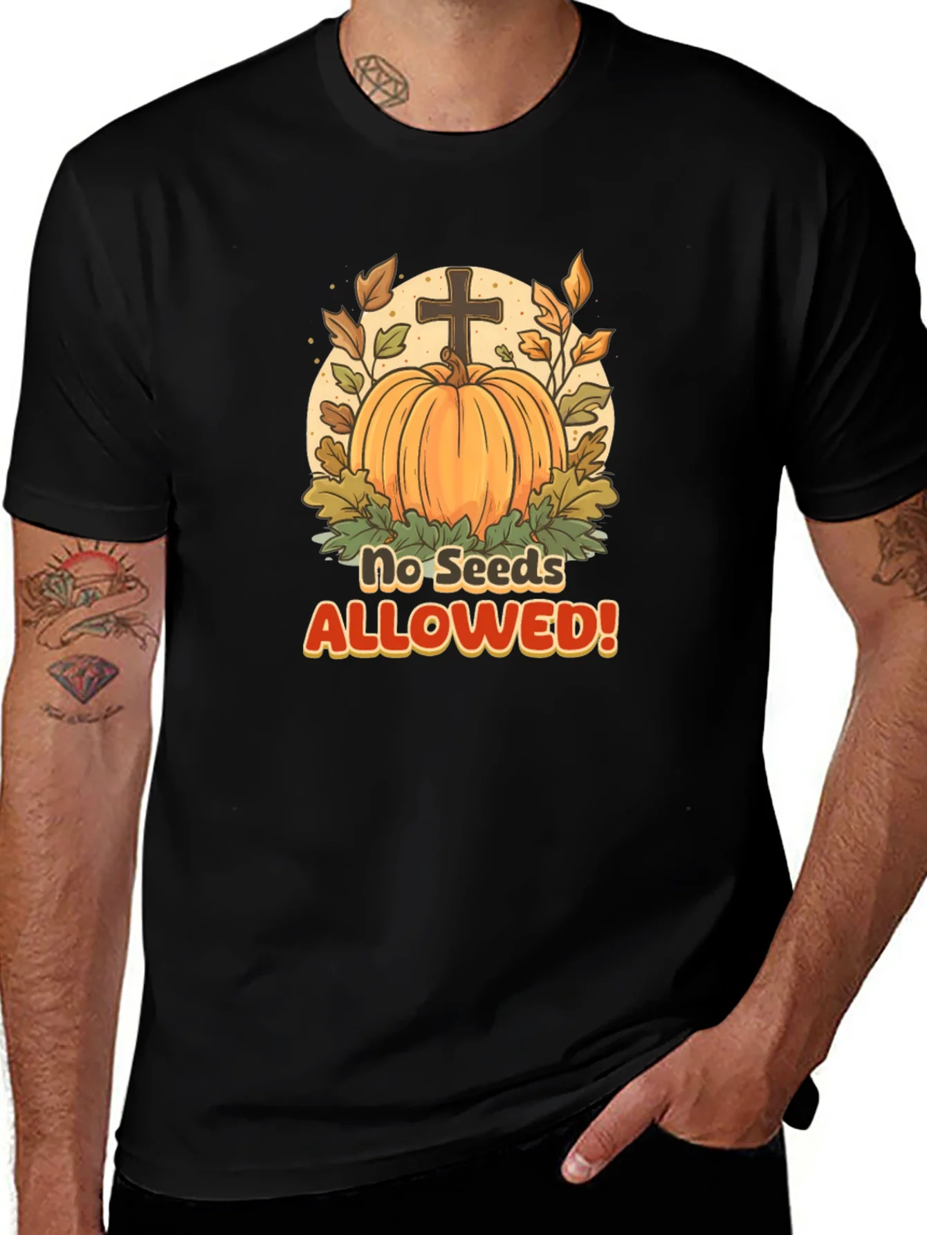 No Seeds Allowed Pumpkin T-Shirt
