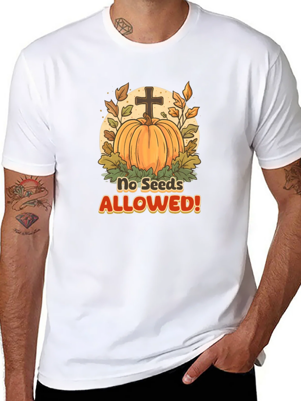 No Seeds Allowed Pumpkin T-Shirt